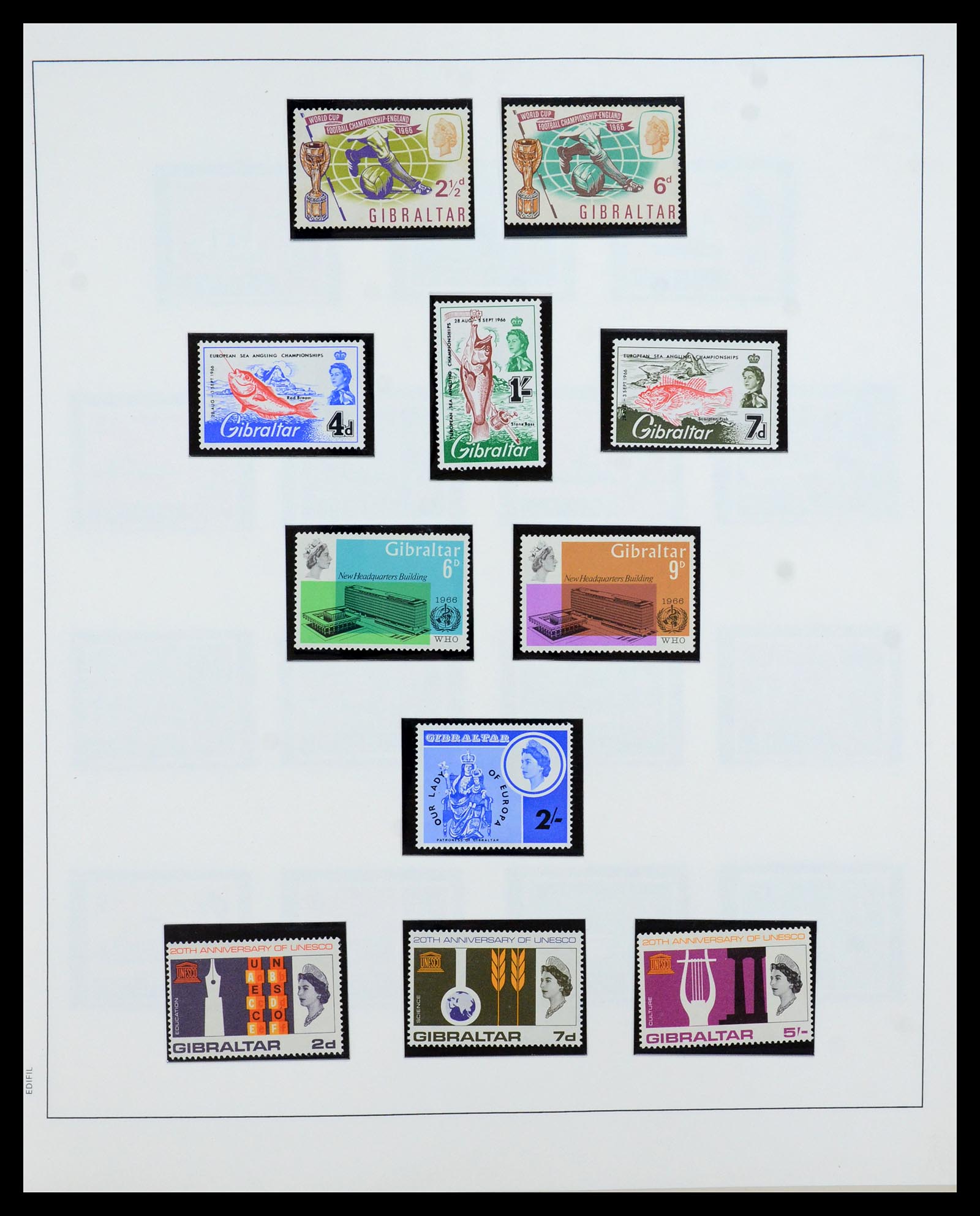 36028 014 - Postzegelverzameling 36028 Gibraltar 1886-2007.