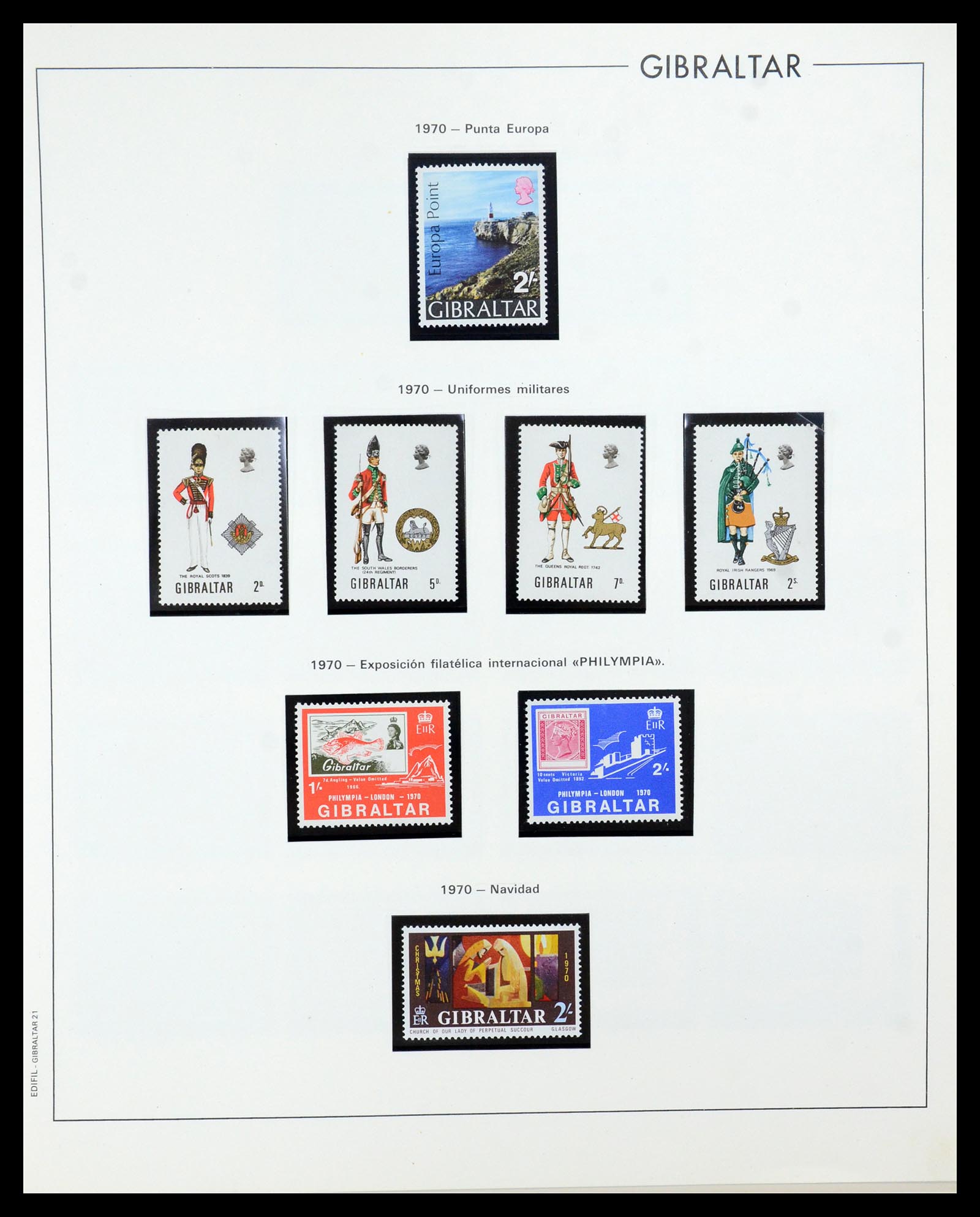 36028 019 - Postzegelverzameling 36028 Gibraltar 1886-2007.