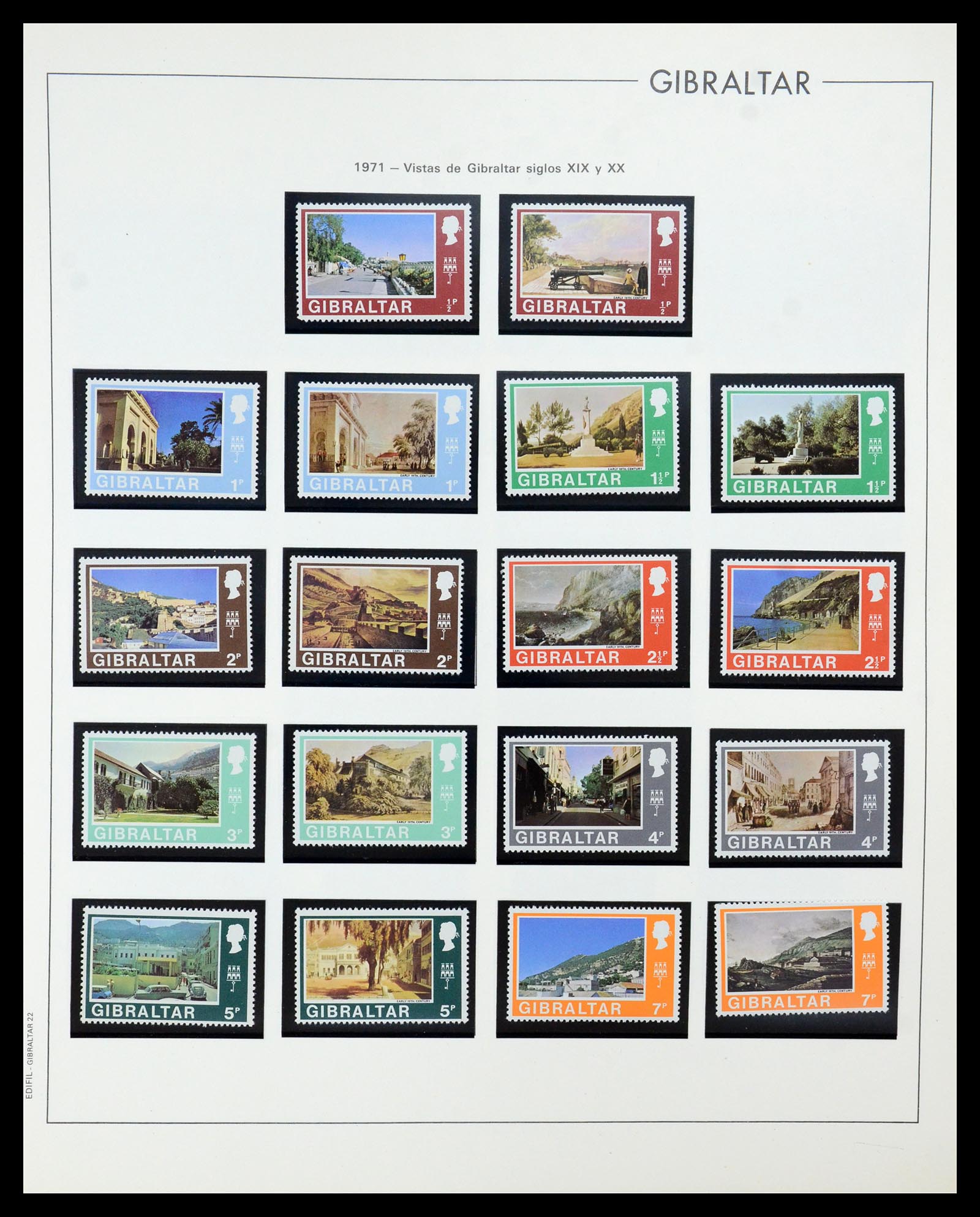 36028 020 - Postzegelverzameling 36028 Gibraltar 1886-2007.