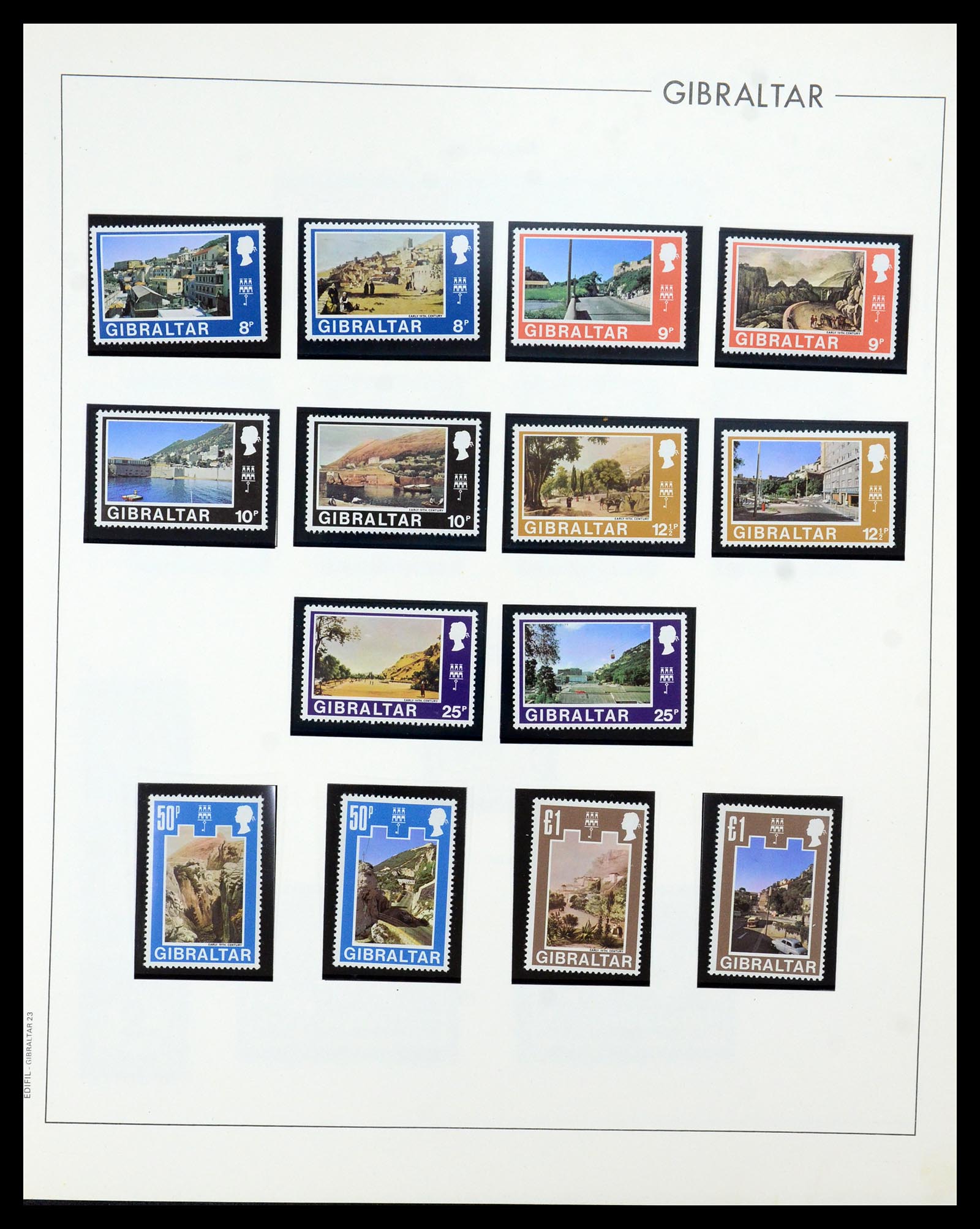 36028 021 - Postzegelverzameling 36028 Gibraltar 1886-2007.