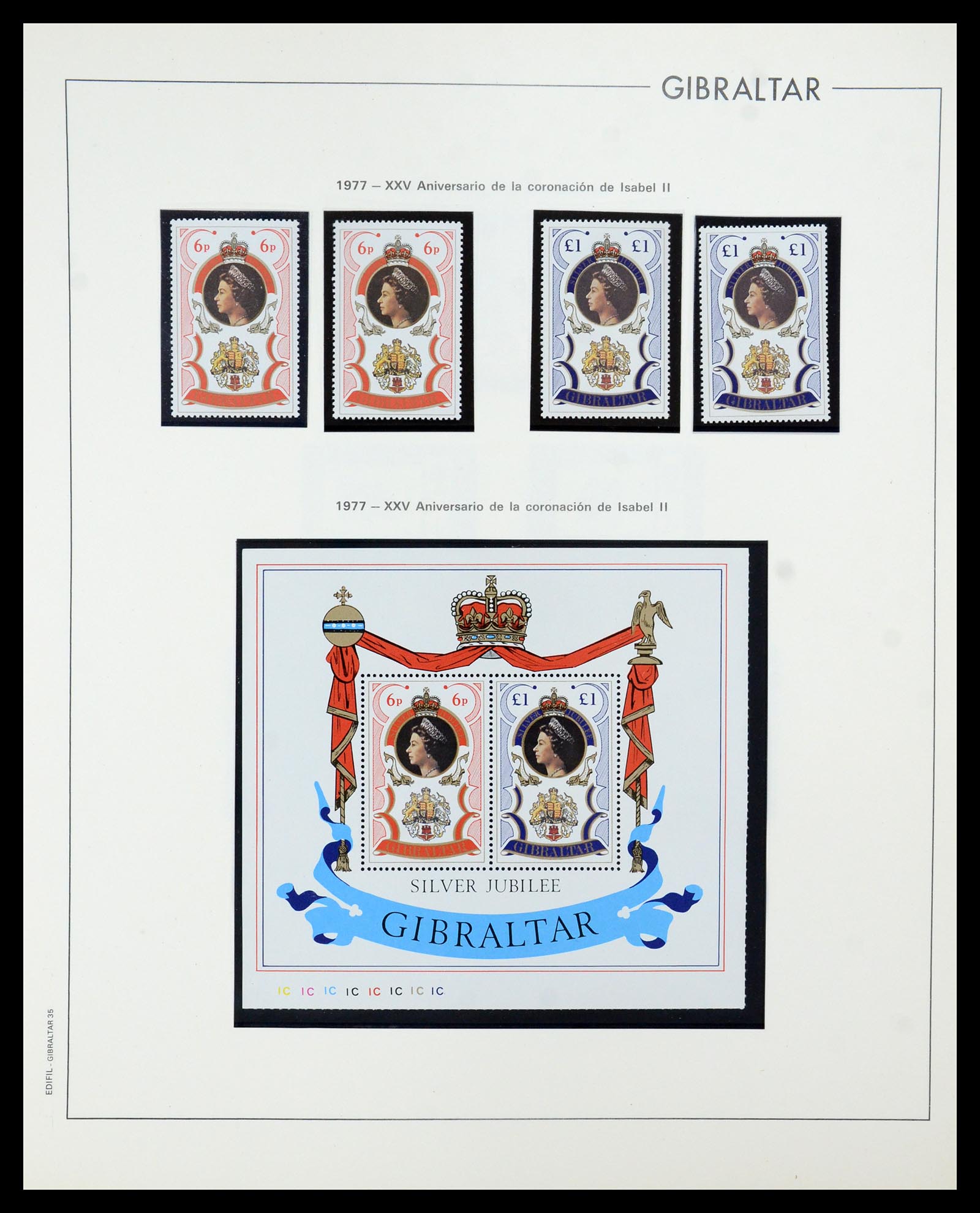 36028 037 - Postzegelverzameling 36028 Gibraltar 1886-2007.