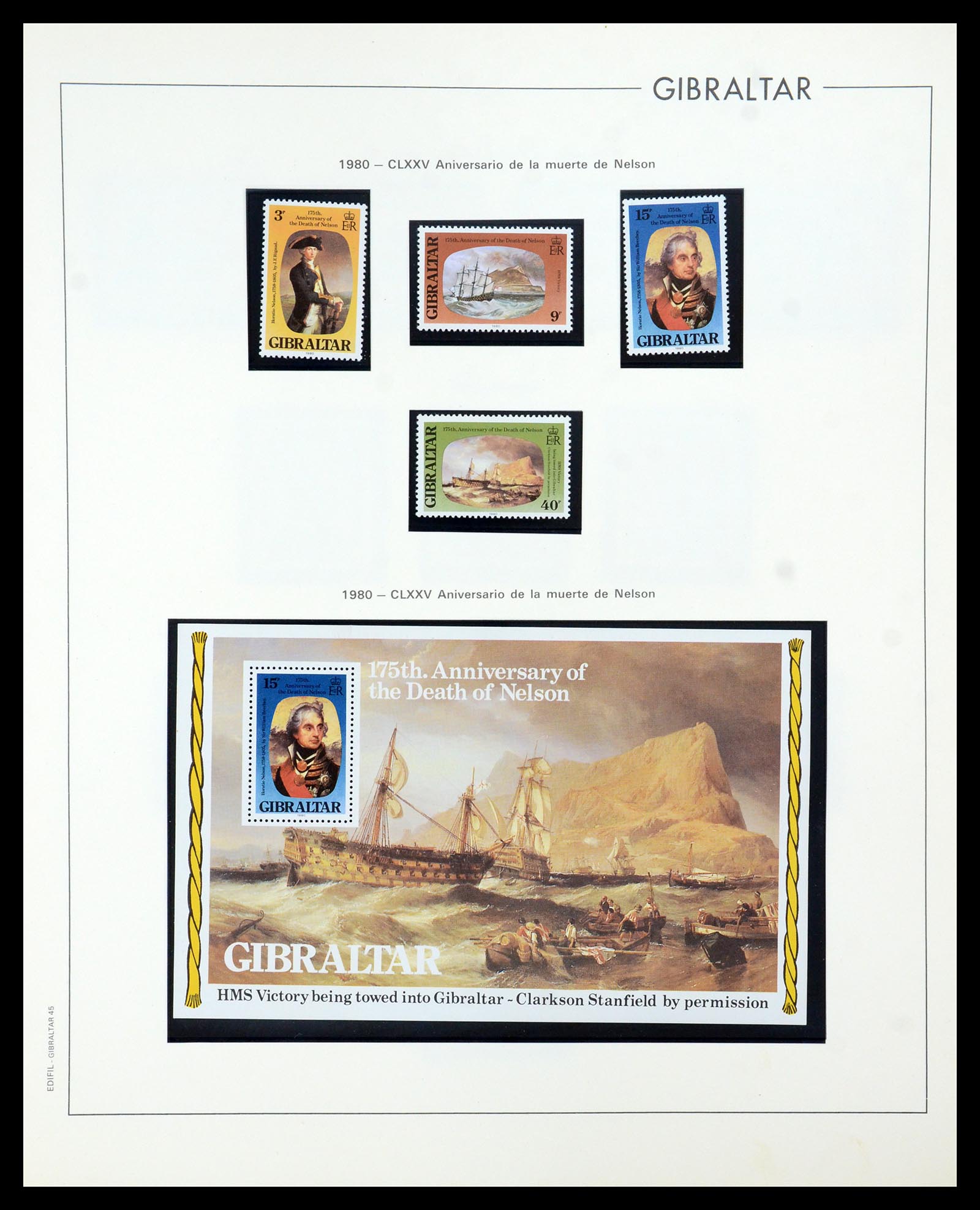 36028 049 - Postzegelverzameling 36028 Gibraltar 1886-2007.