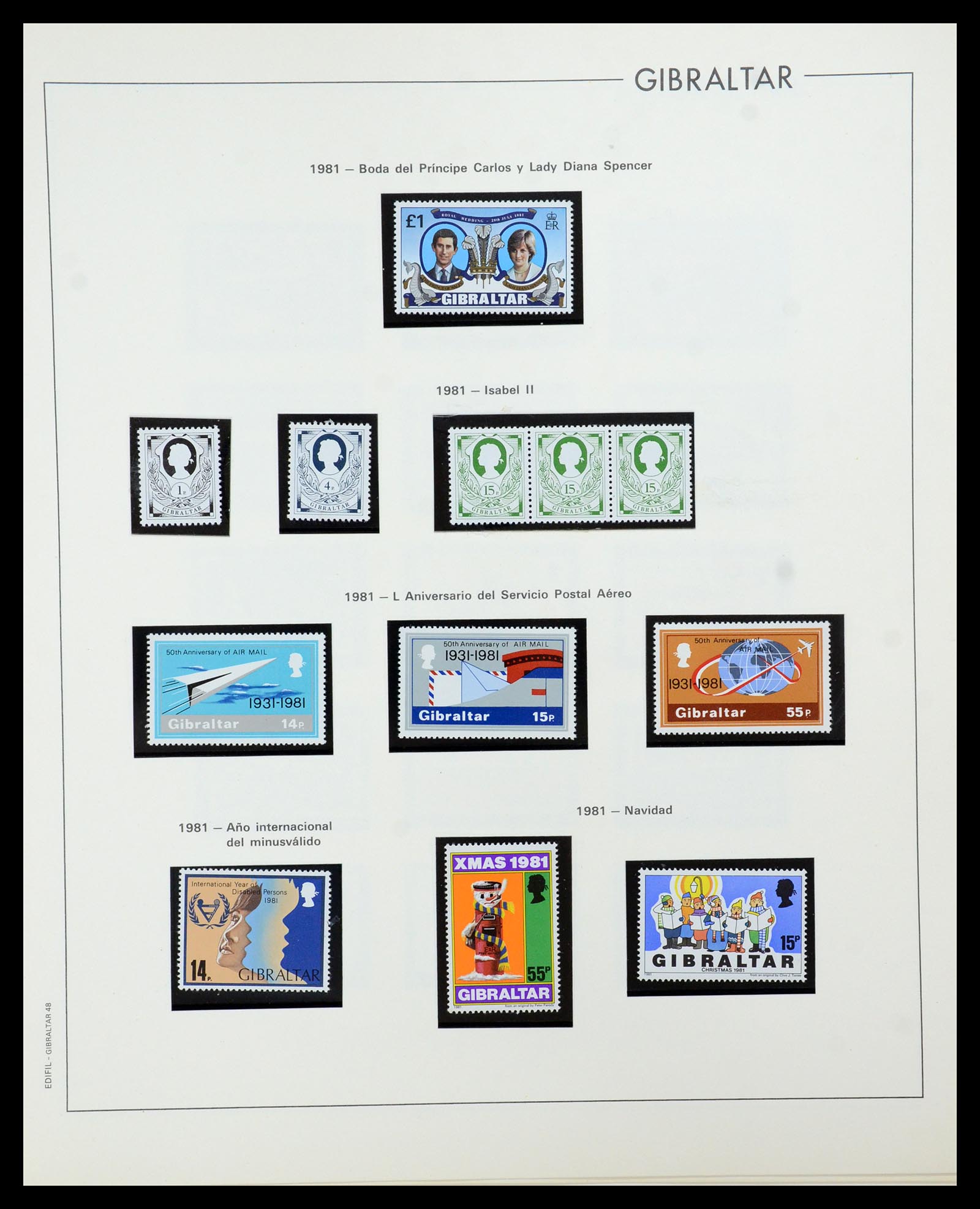 36028 052 - Postzegelverzameling 36028 Gibraltar 1886-2007.