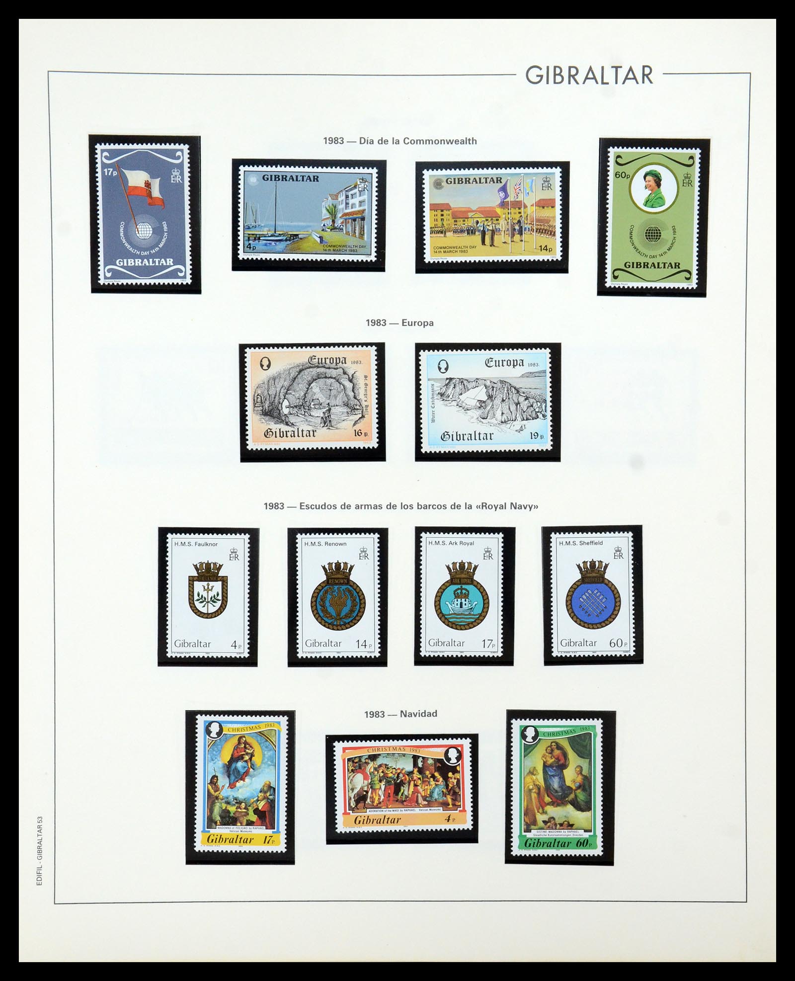 36028 057 - Stamp collection 36028 Gibraltar 1886-2007.