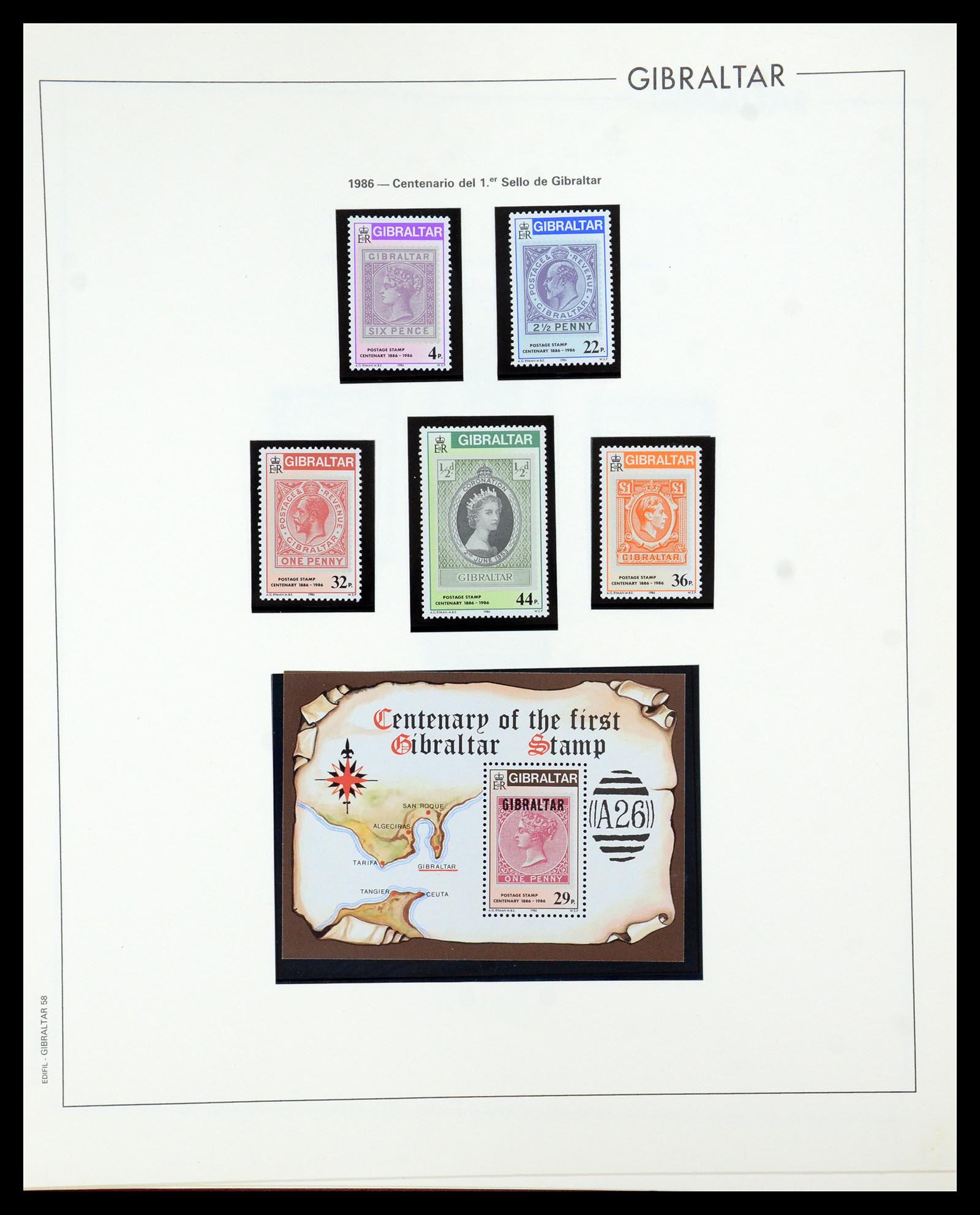 36028 062 - Stamp collection 36028 Gibraltar 1886-2007.