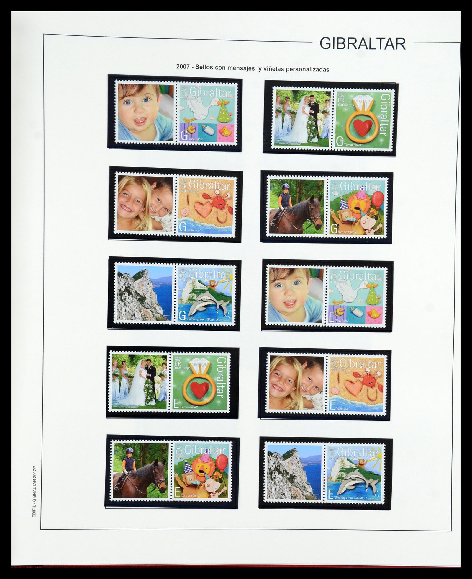 36028 185 - Postzegelverzameling 36028 Gibraltar 1886-2007.