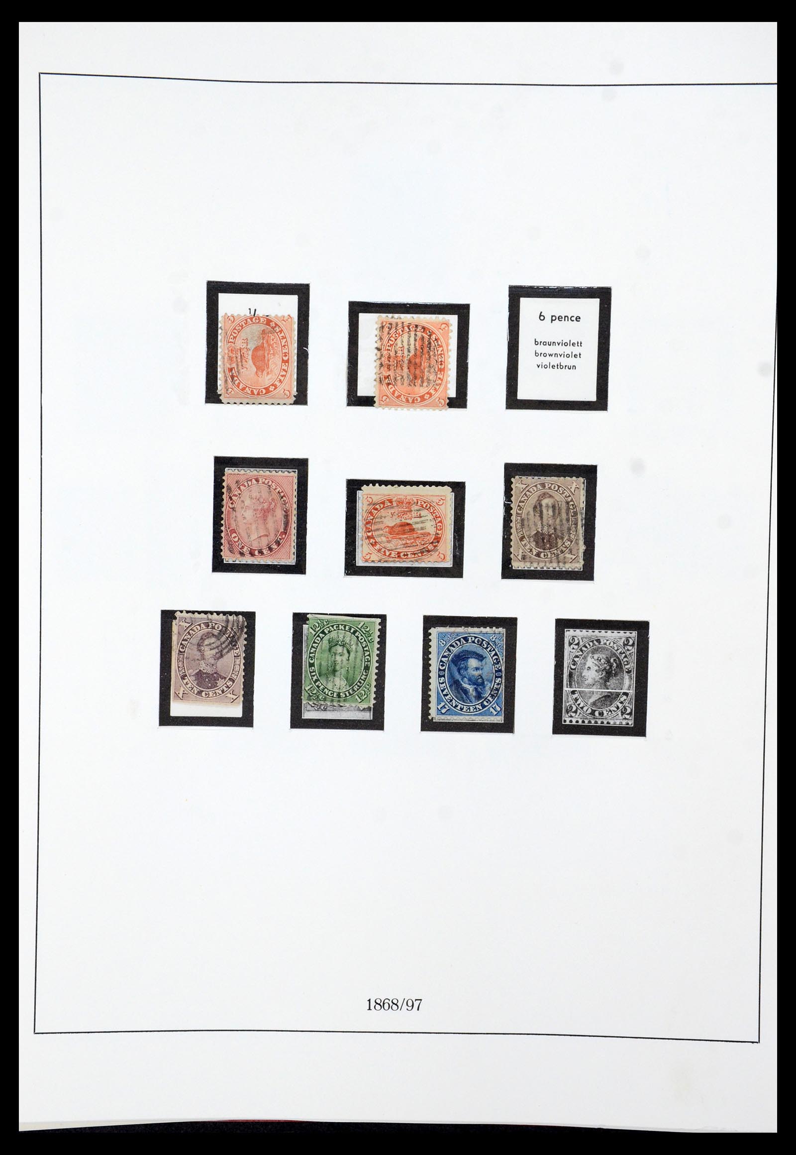 36039 002 - Postzegelverzameling 36039 Canada 1851-1971.