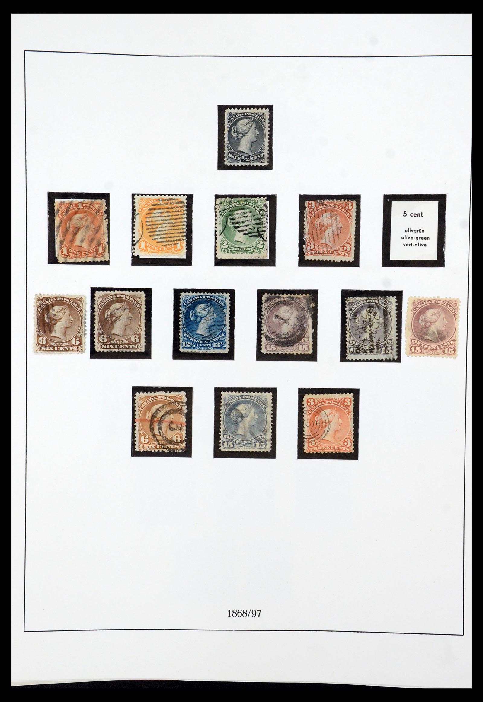 36039 003 - Postzegelverzameling 36039 Canada 1851-1971.