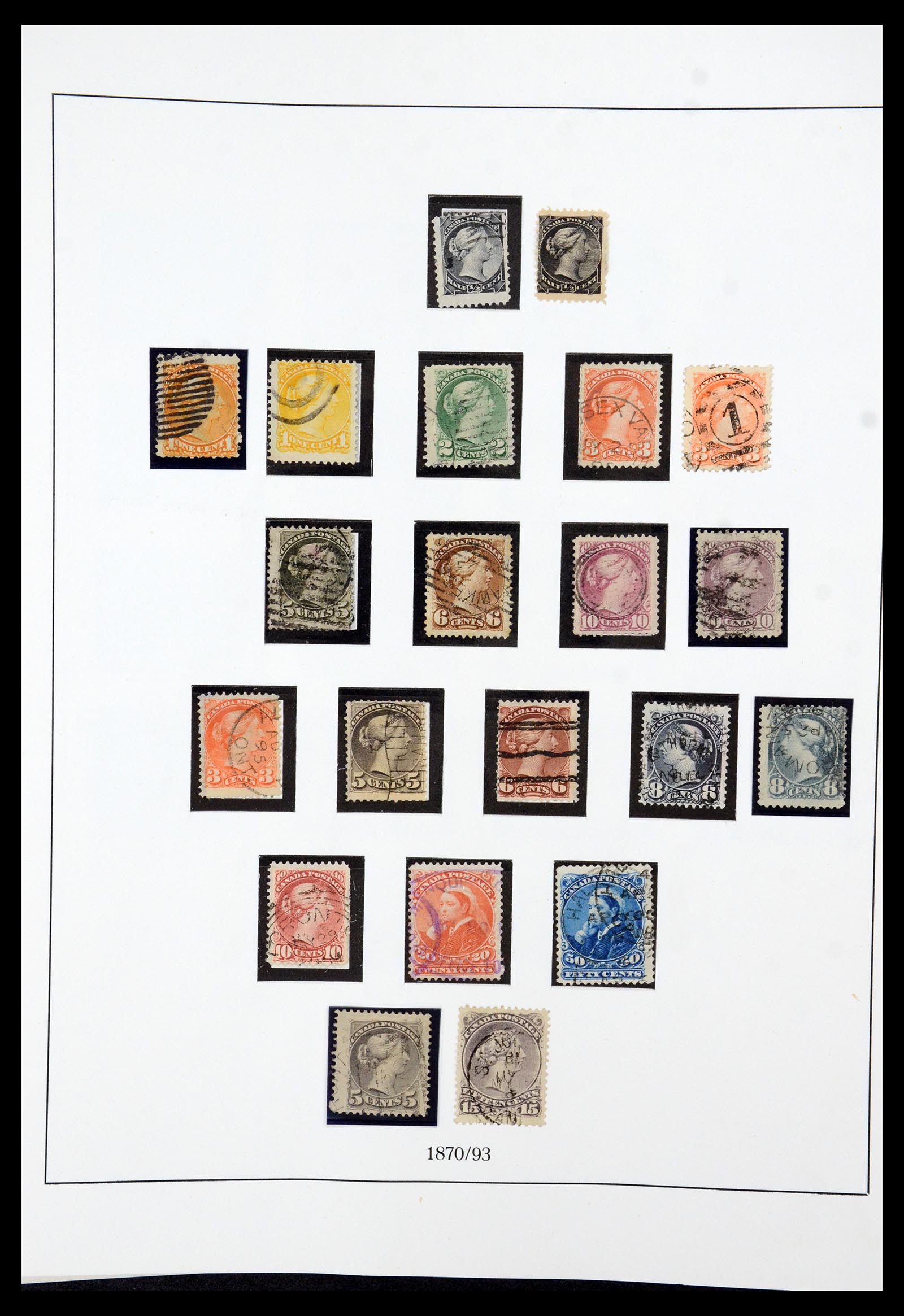 36039 004 - Postzegelverzameling 36039 Canada 1851-1971.