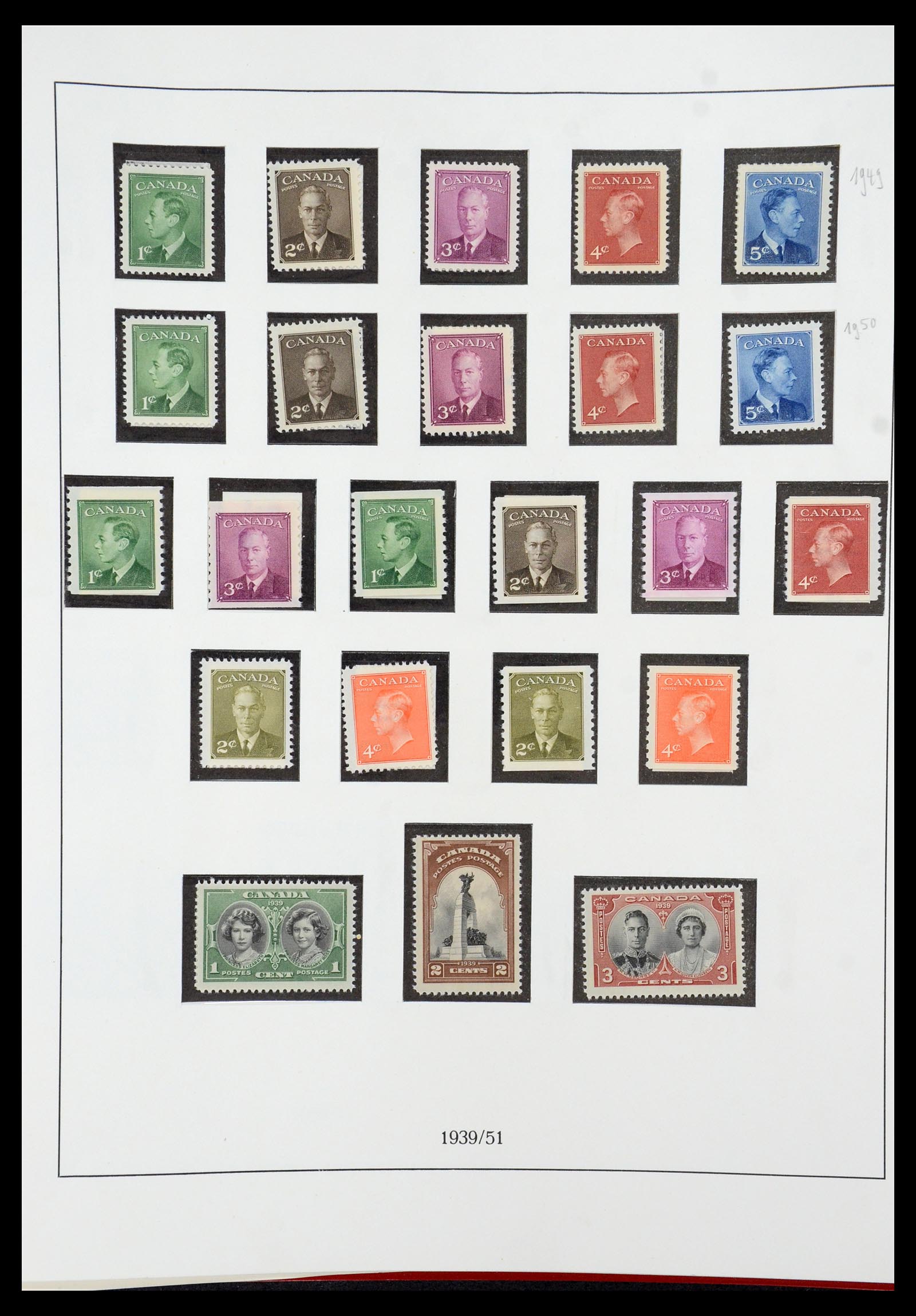 36039 018 - Postzegelverzameling 36039 Canada 1851-1971.
