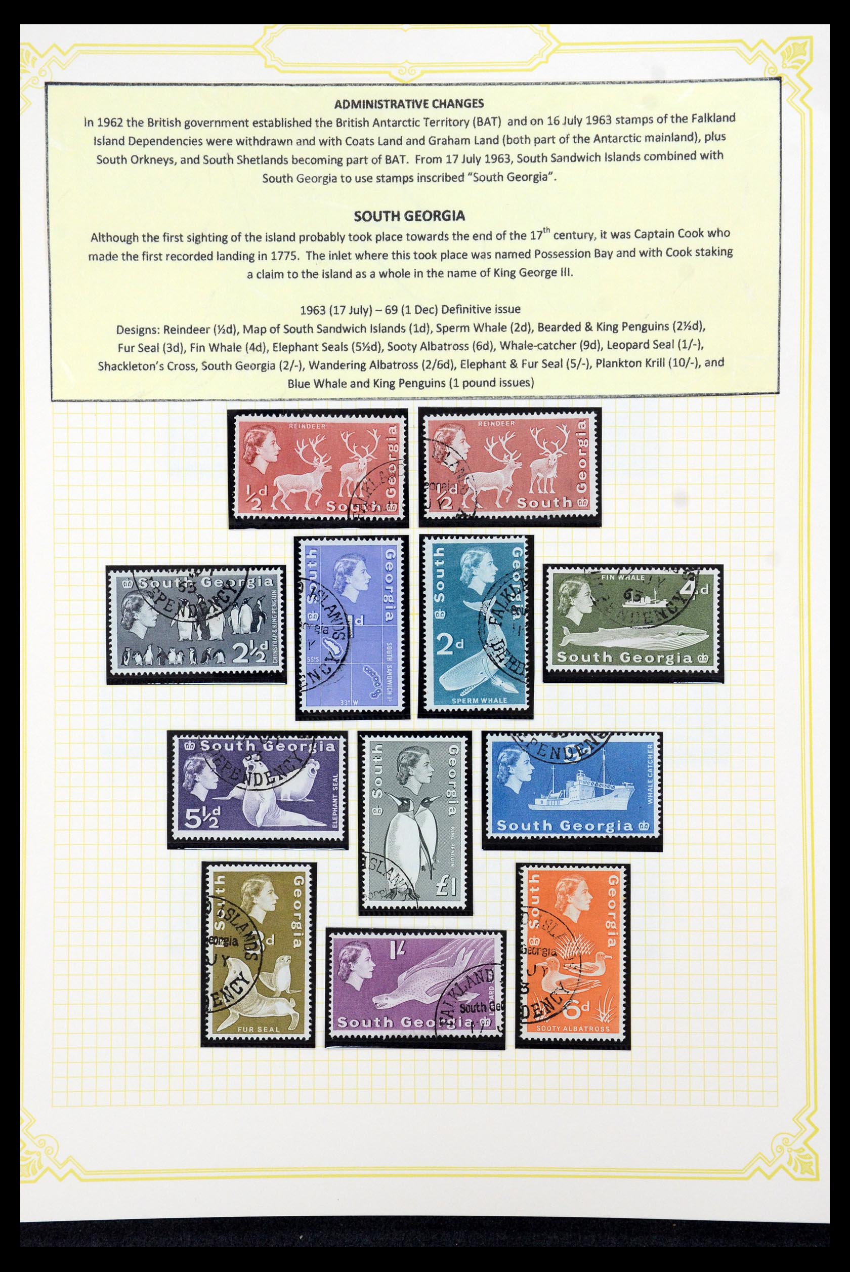 36043 007 - Stamp collection 36043 Falkland Dependencies 1944-1997.