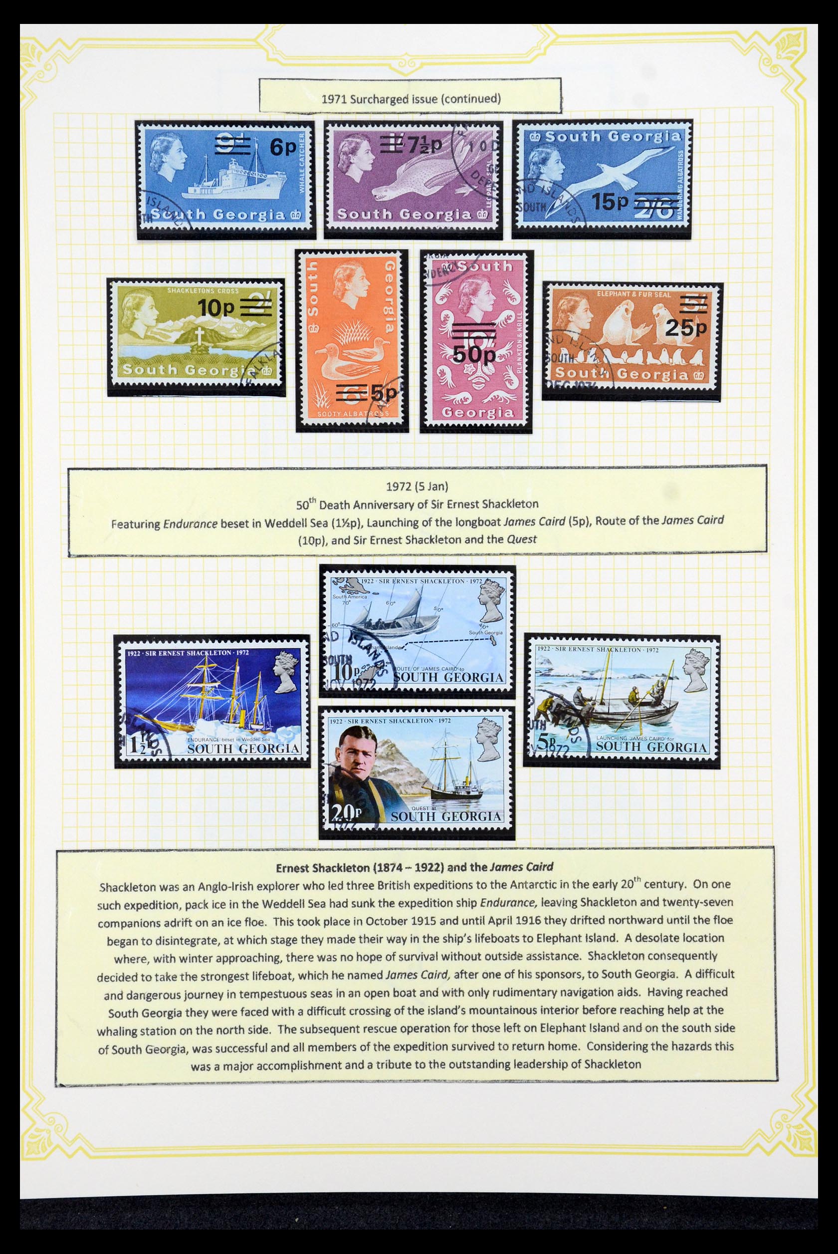 36043 009 - Stamp collection 36043 Falkland Dependencies 1944-1997.