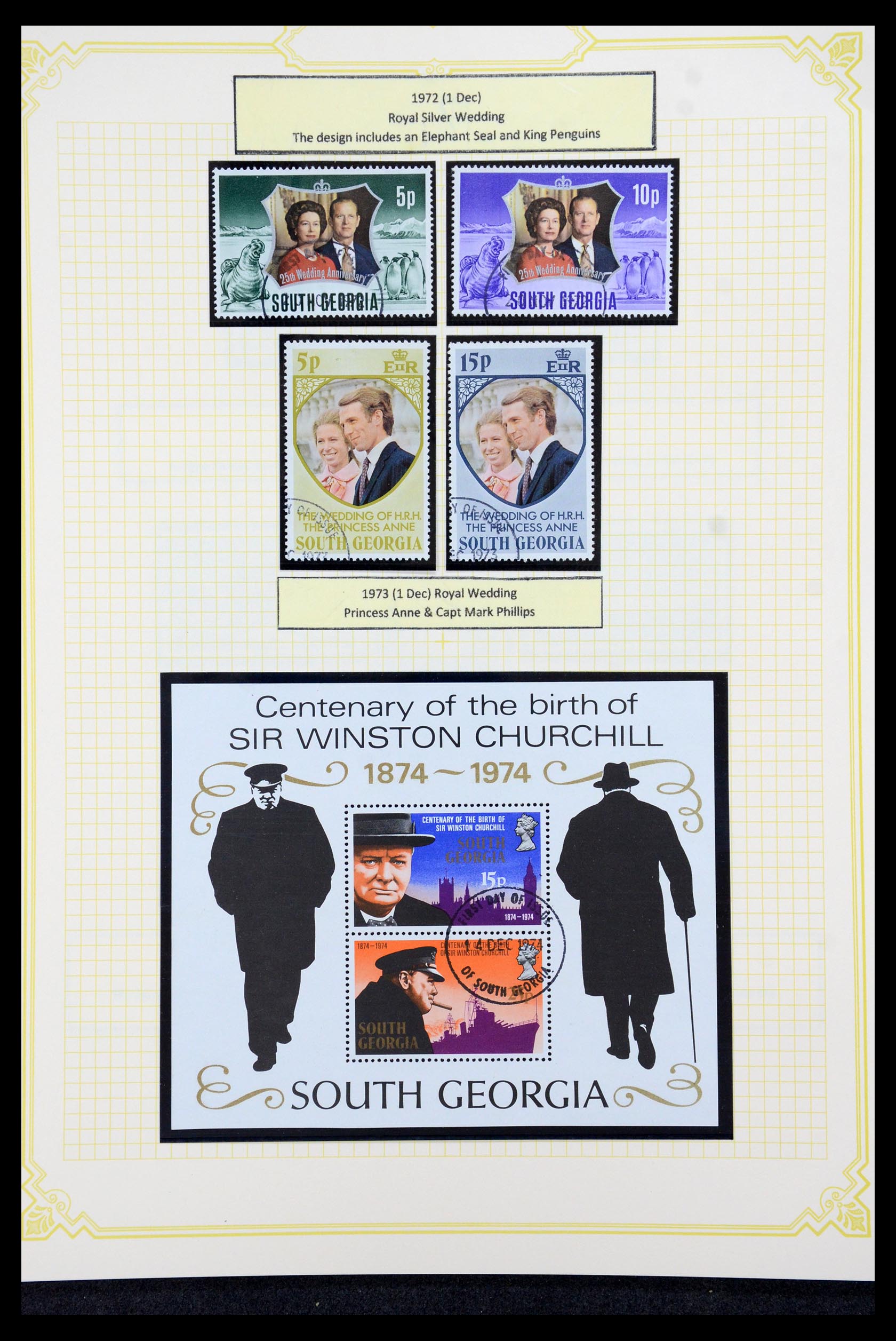 36043 010 - Stamp collection 36043 Falkland Dependencies 1944-1997.