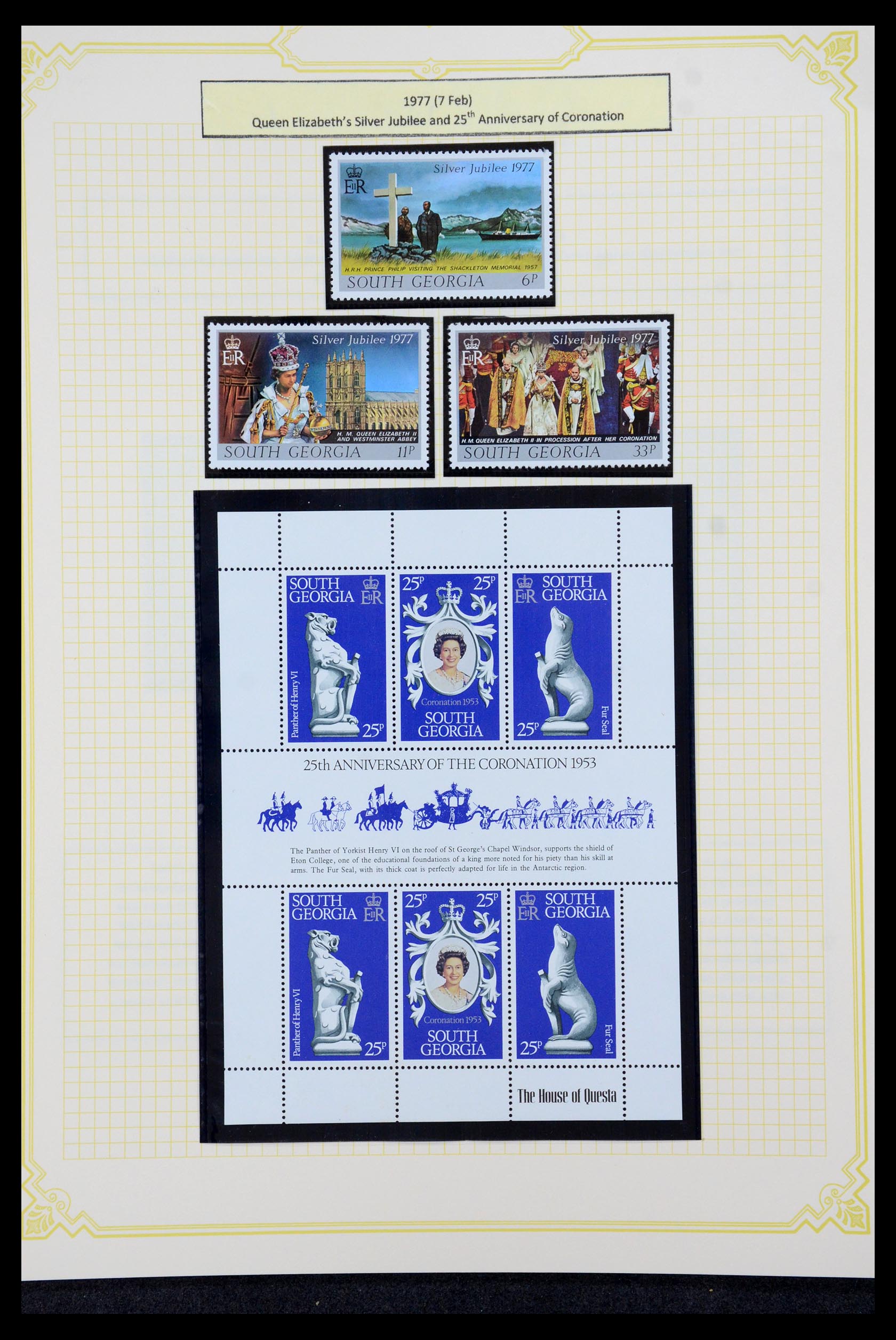 36043 012 - Stamp collection 36043 Falkland Dependencies 1944-1997.