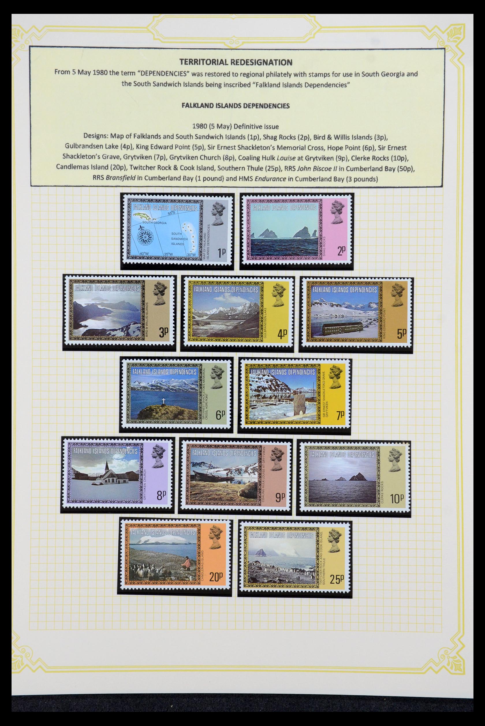 36043 014 - Stamp collection 36043 Falkland Dependencies 1944-1997.