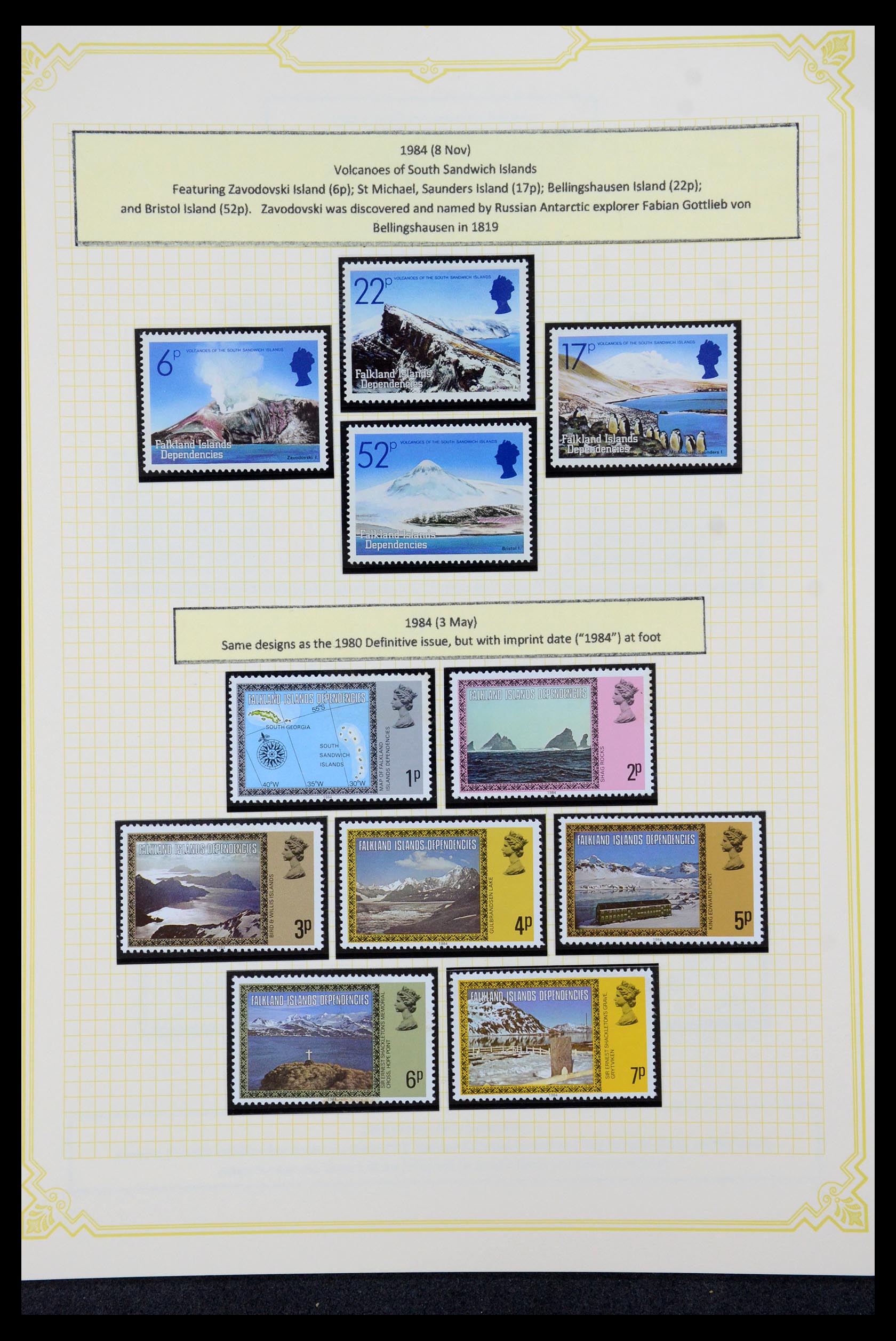 36043 018 - Stamp collection 36043 Falkland Dependencies 1944-1997.