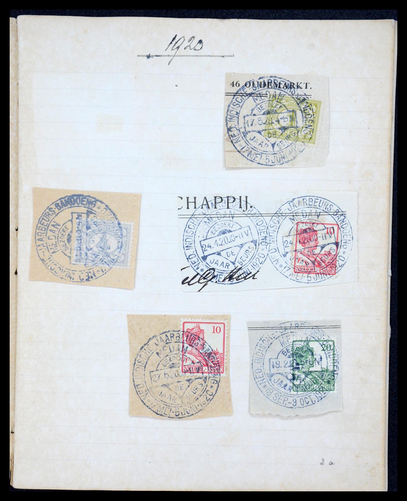 36044 002 - Postzegelverzameling 36044 Nederlands Indië 1920-1927.