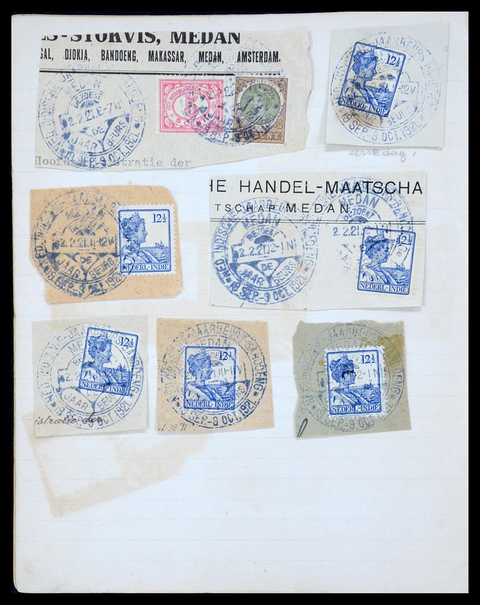 36044 003 - Postzegelverzameling 36044 Nederlands Indië 1920-1927.