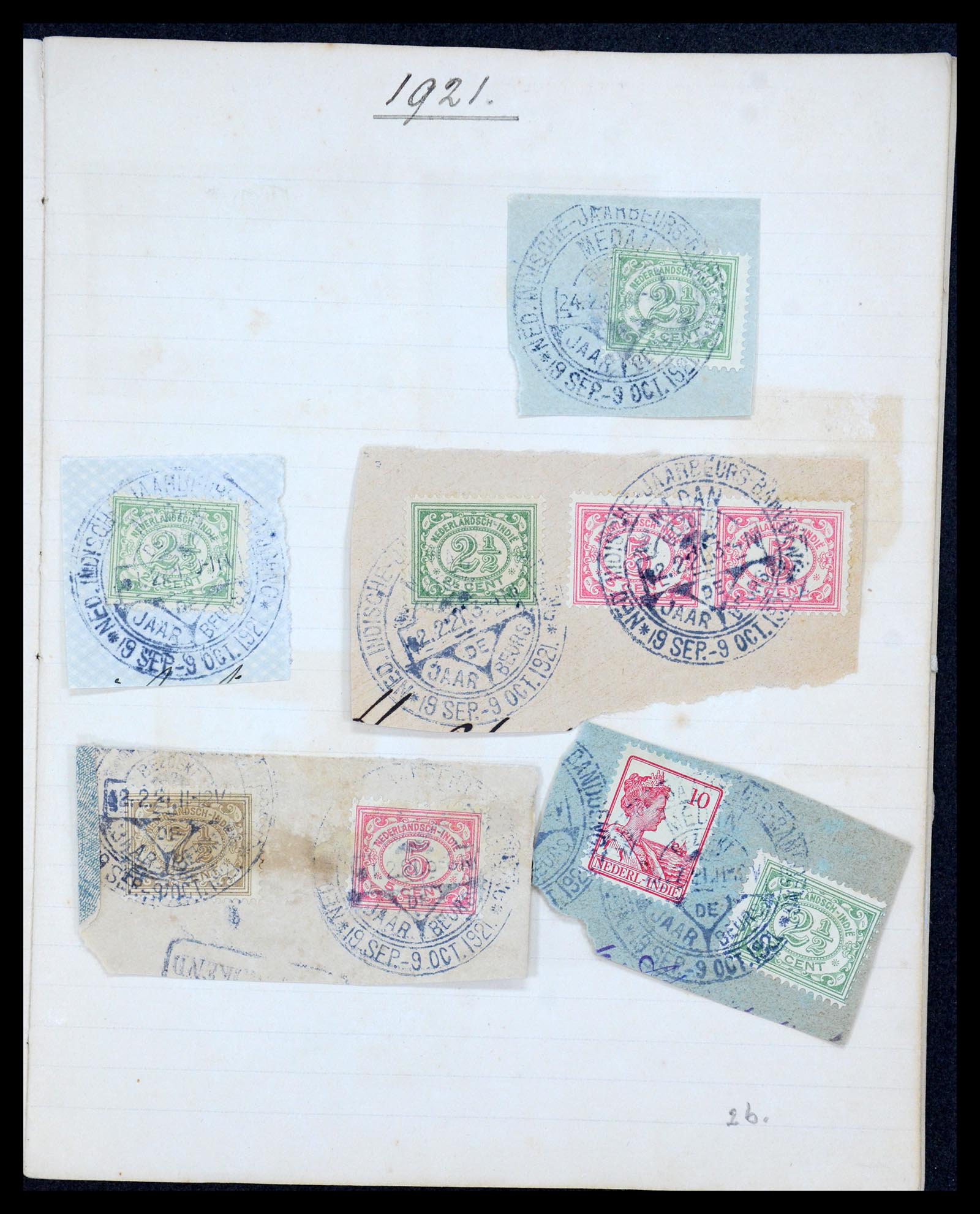 36044 004 - Postzegelverzameling 36044 Nederlands Indië 1920-1927.
