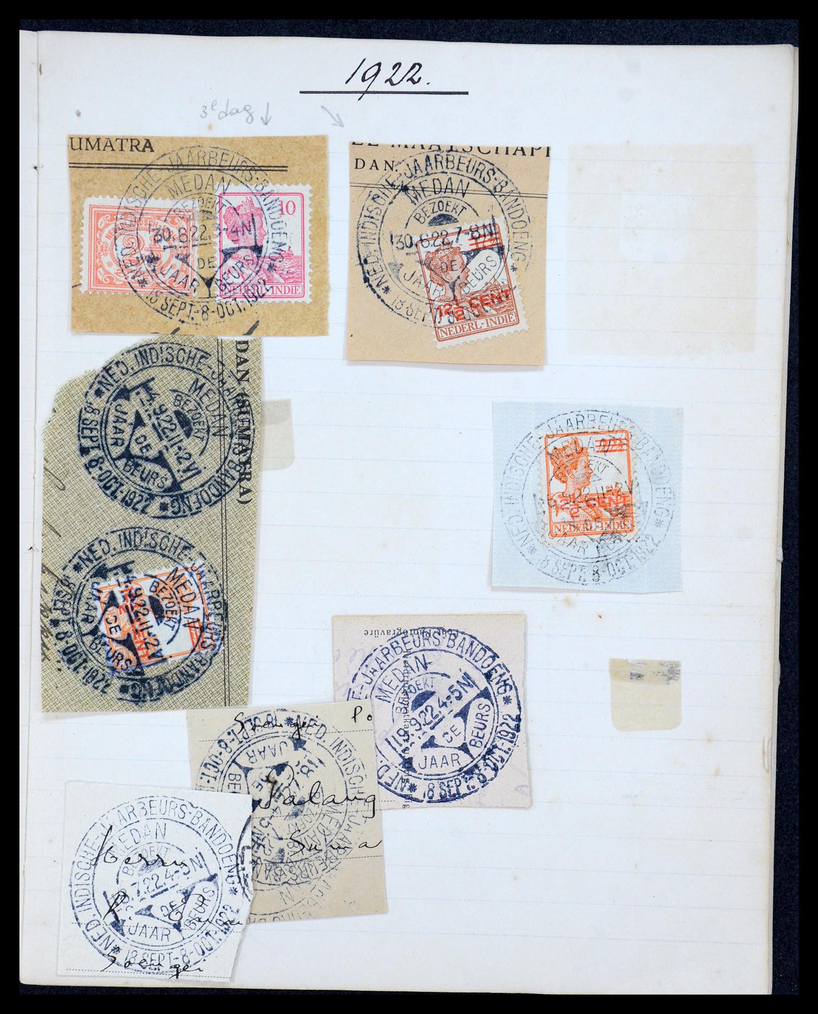 36044 005 - Postzegelverzameling 36044 Nederlands Indië 1920-1927.