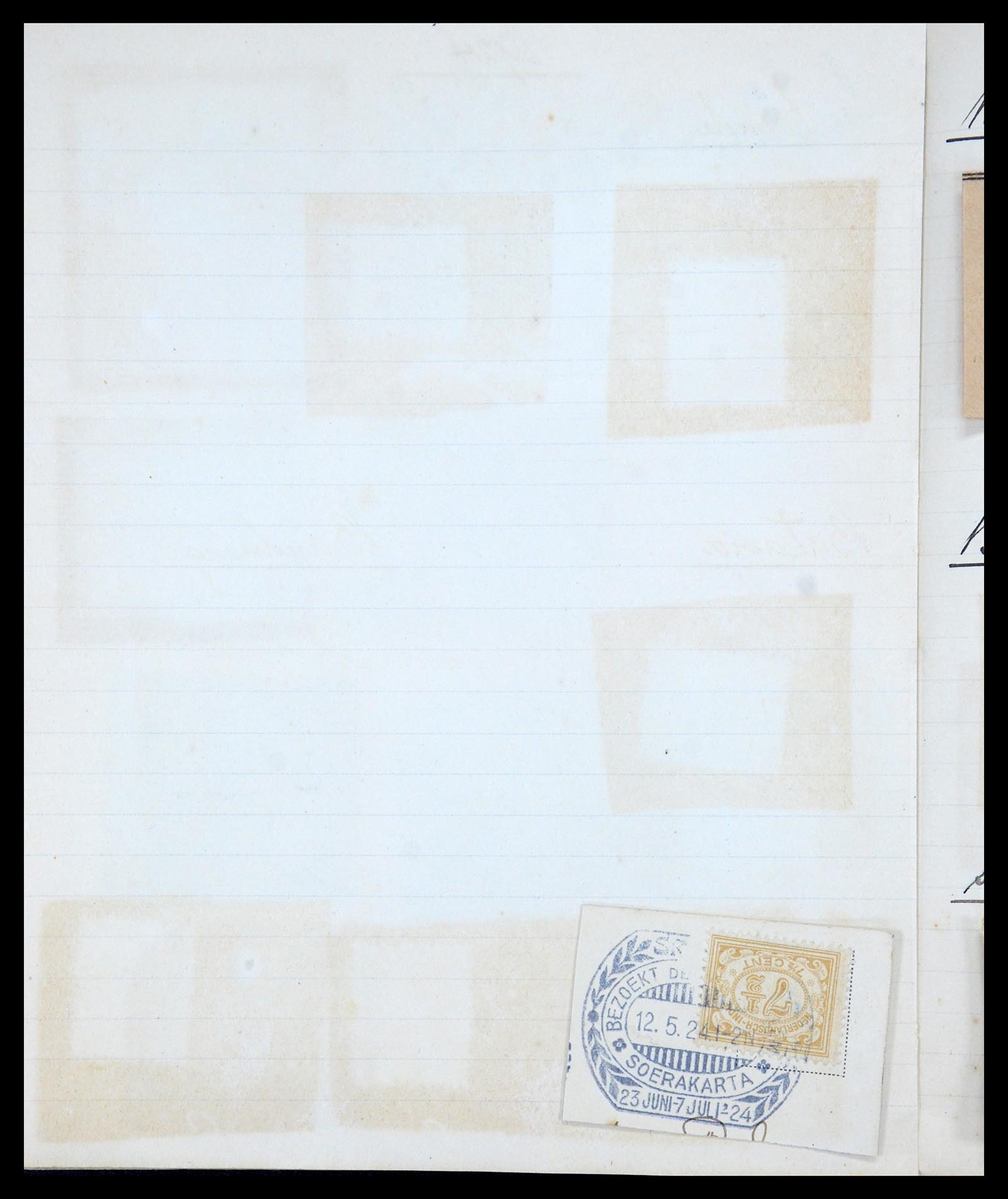 36044 012 - Postzegelverzameling 36044 Nederlands Indië 1920-1927.