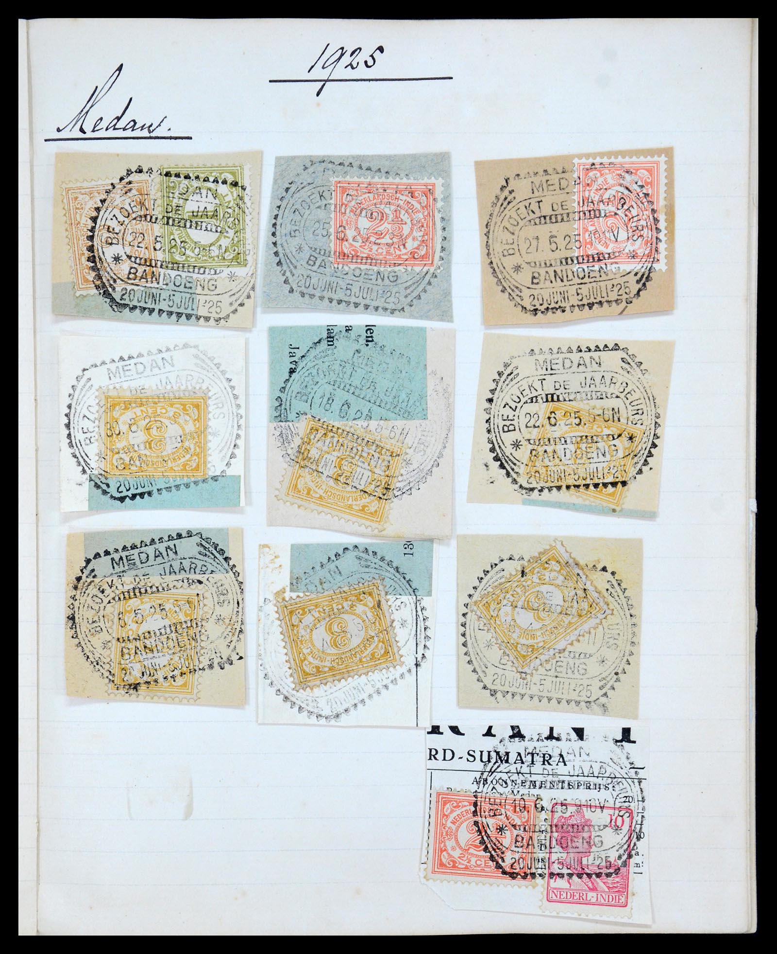 36044 014 - Postzegelverzameling 36044 Nederlands Indië 1920-1927.