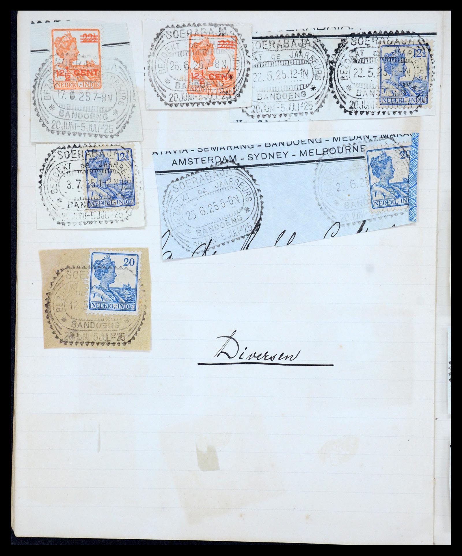 36044 015 - Postzegelverzameling 36044 Nederlands Indië 1920-1927.