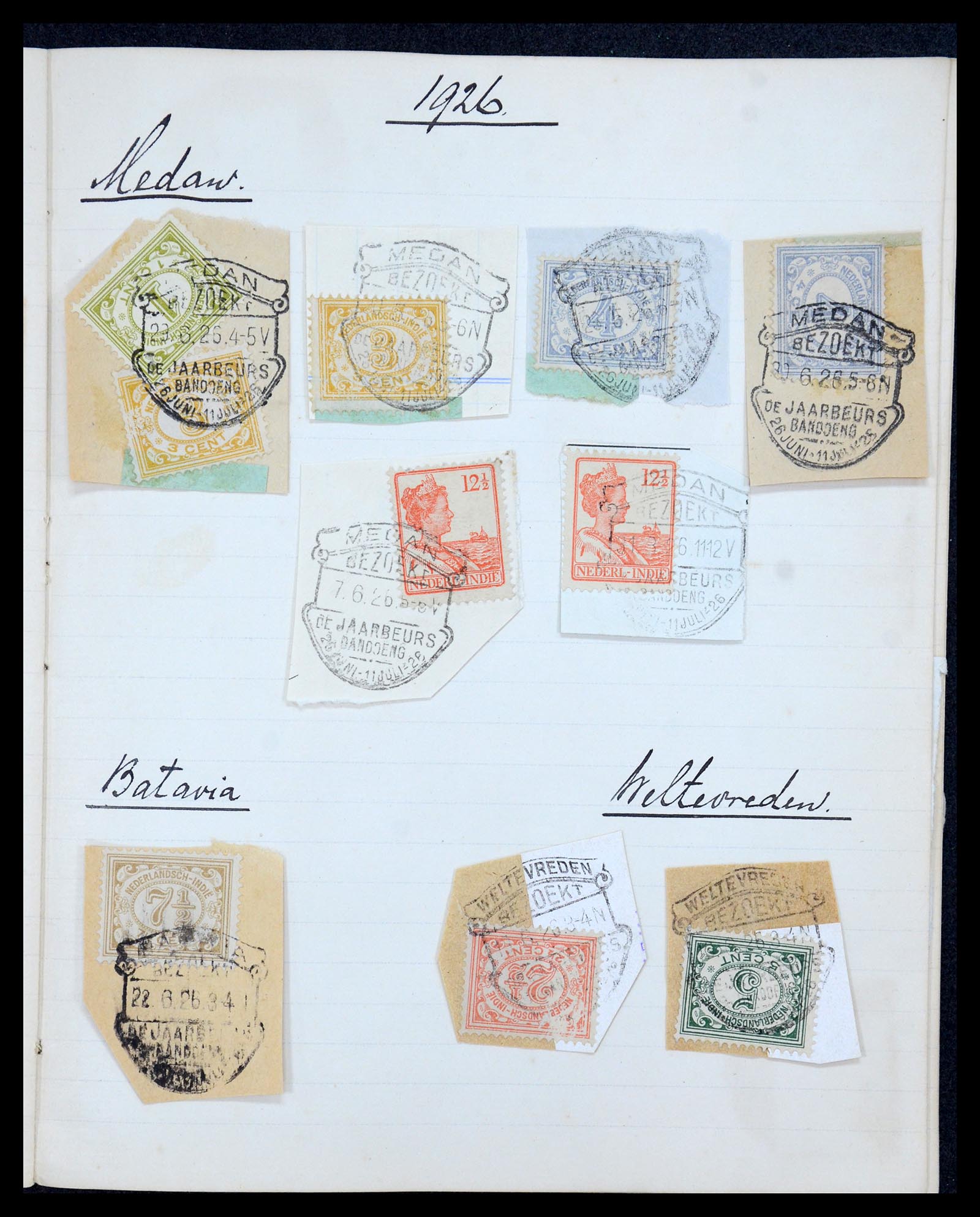36044 017 - Postzegelverzameling 36044 Nederlands Indië 1920-1927.