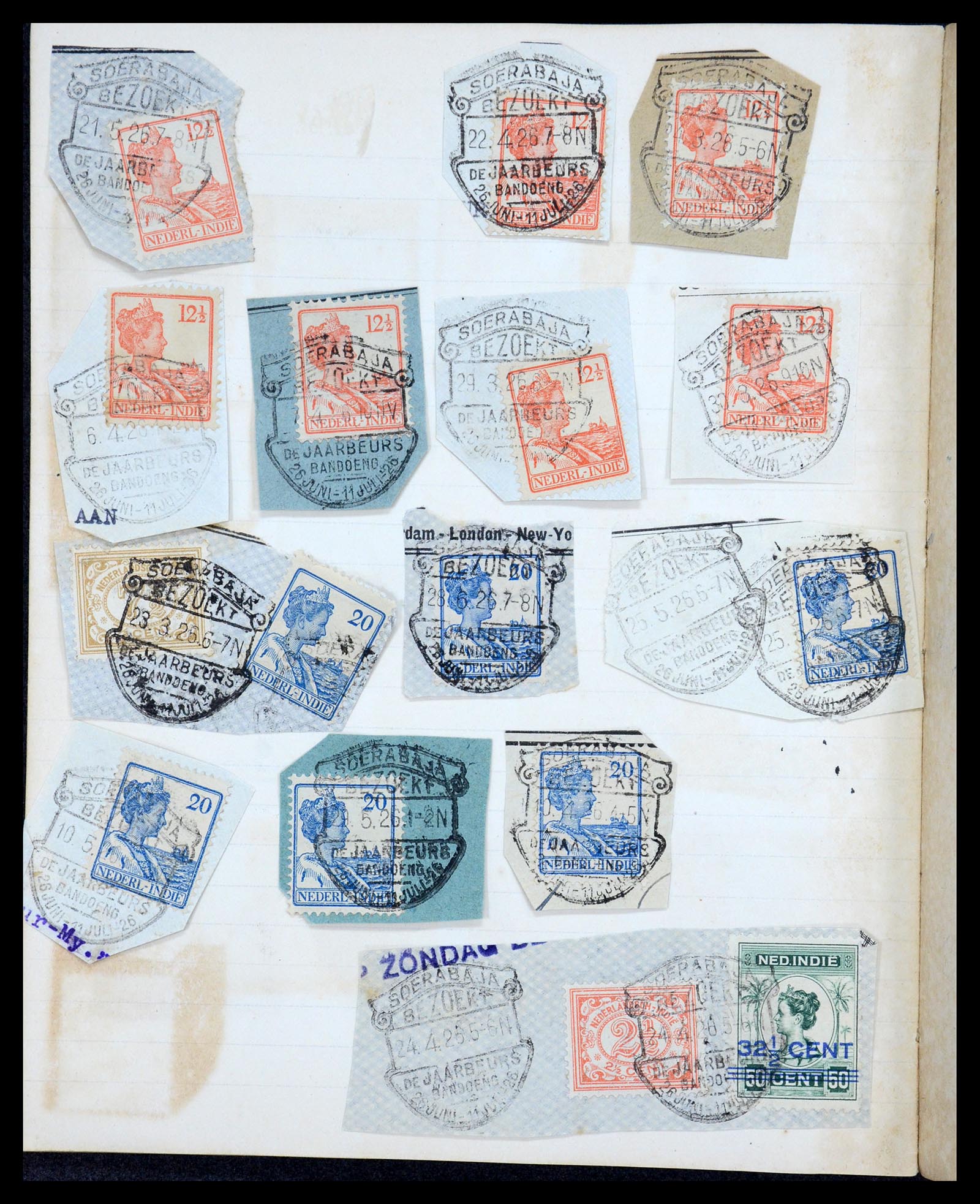 36044 018 - Postzegelverzameling 36044 Nederlands Indië 1920-1927.