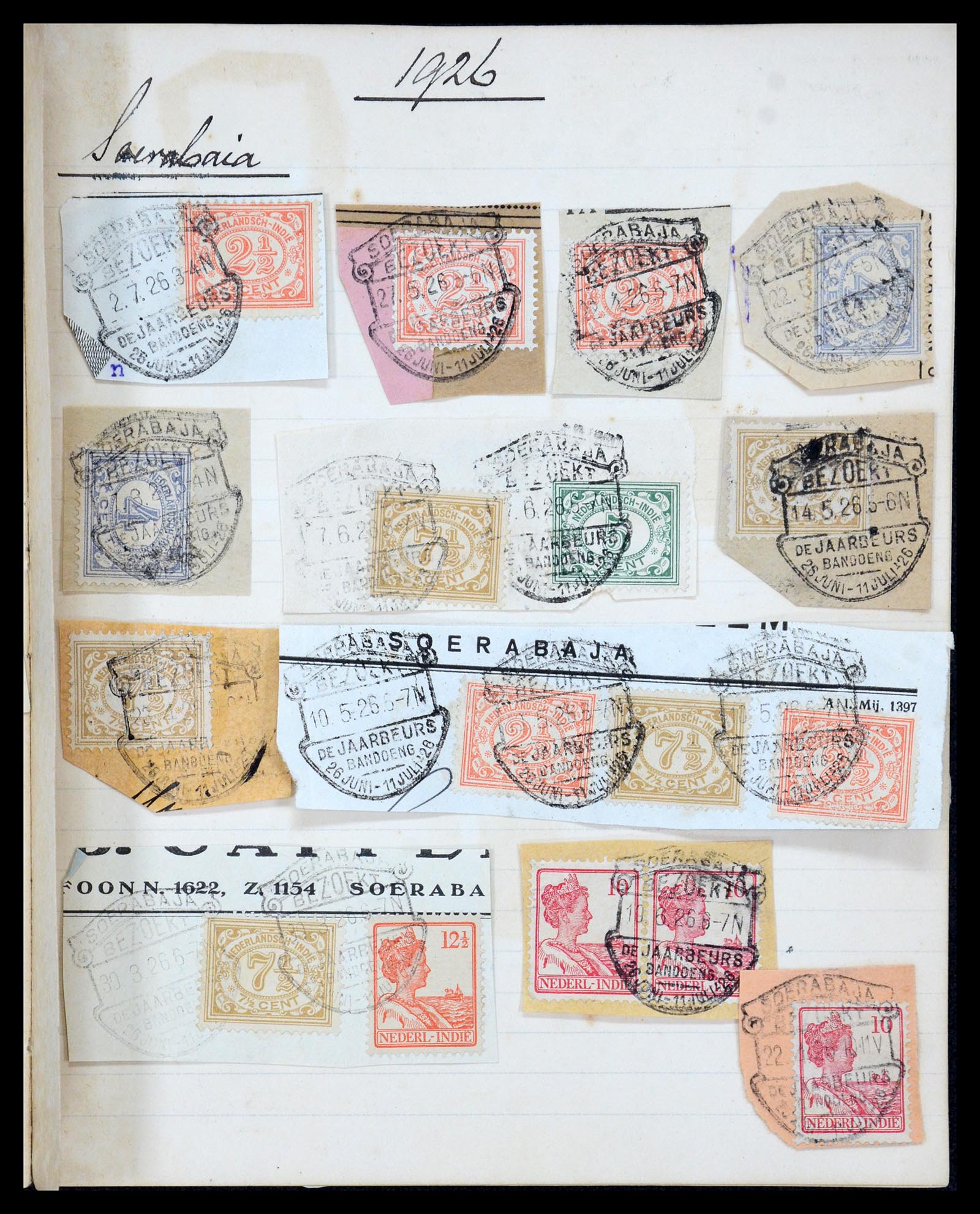 36044 019 - Postzegelverzameling 36044 Nederlands Indië 1920-1927.
