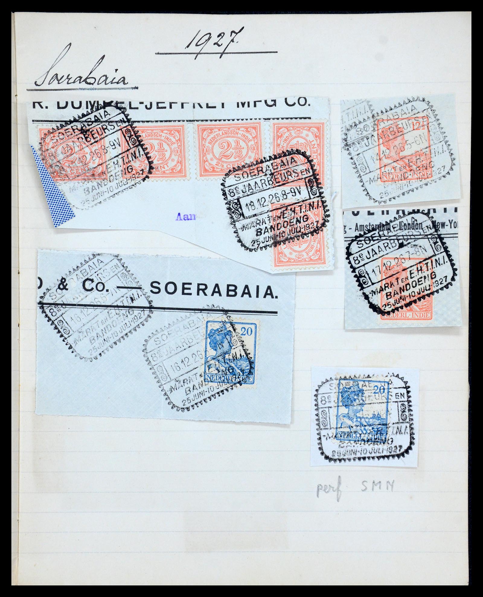 36044 021 - Postzegelverzameling 36044 Nederlands Indië 1920-1927.