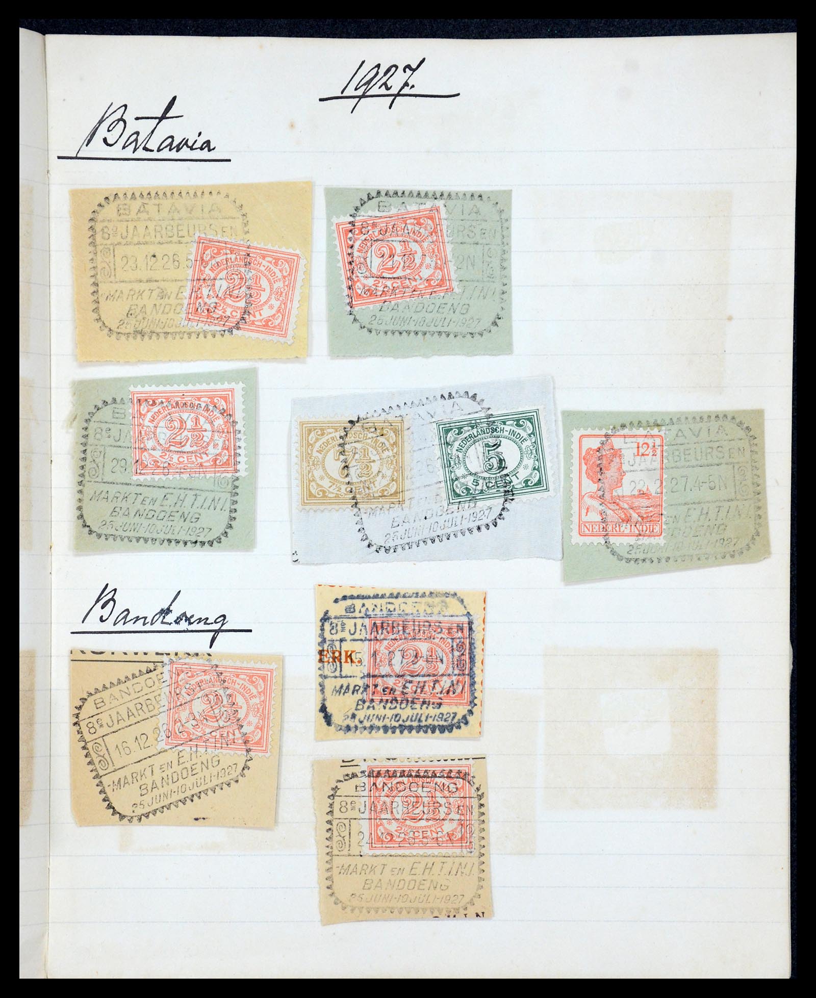 36044 023 - Postzegelverzameling 36044 Nederlands Indië 1920-1927.