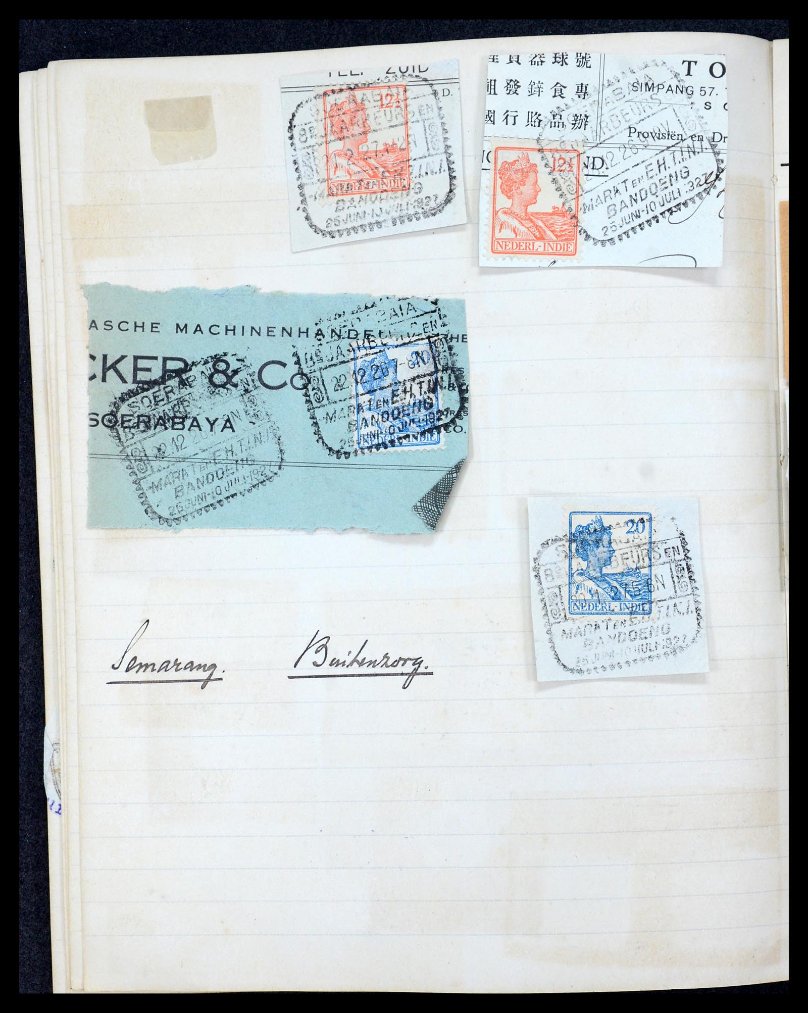 36044 024 - Postzegelverzameling 36044 Nederlands Indië 1920-1927.