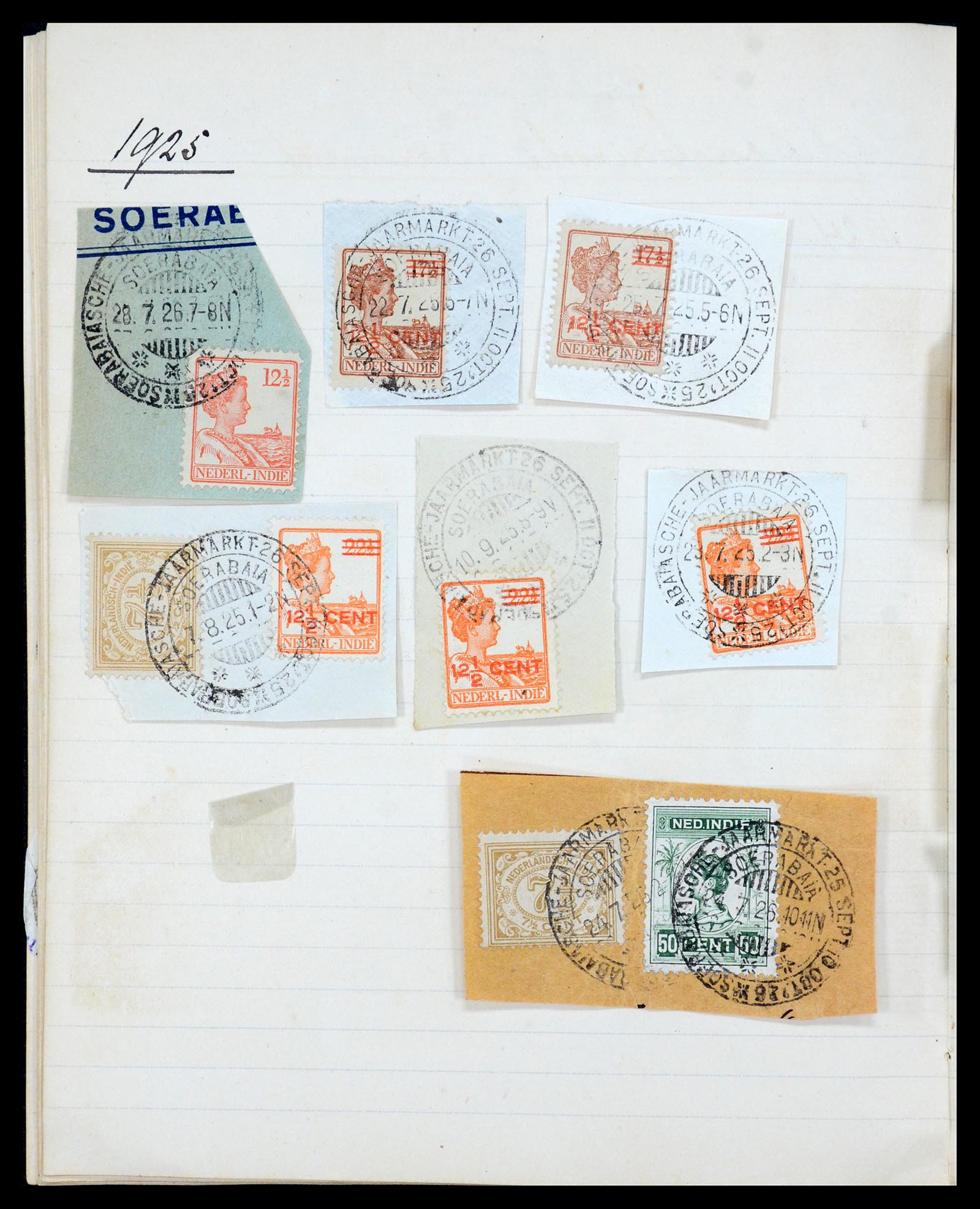 36044 026 - Postzegelverzameling 36044 Nederlands Indië 1920-1927.
