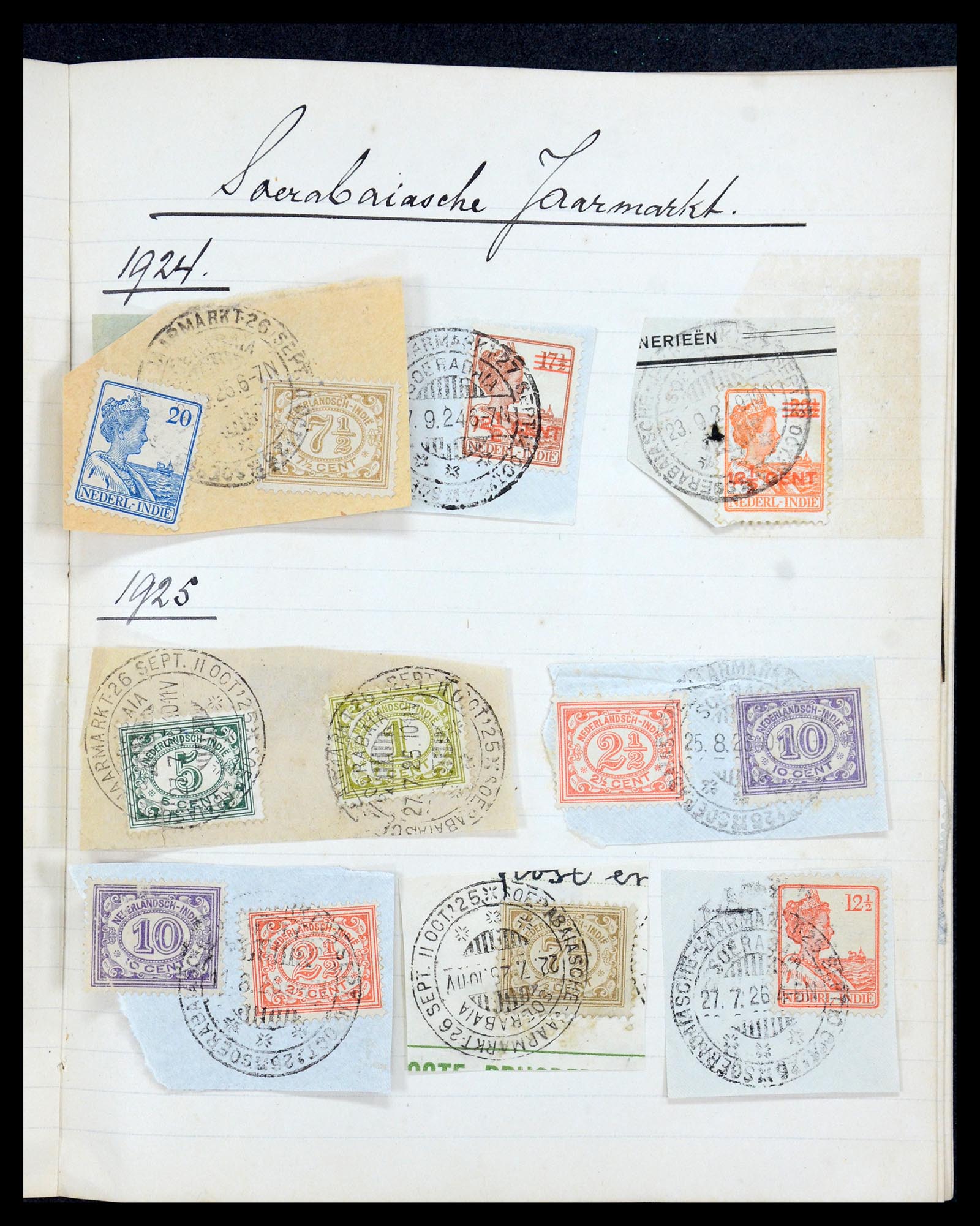 36044 027 - Postzegelverzameling 36044 Nederlands Indië 1920-1927.