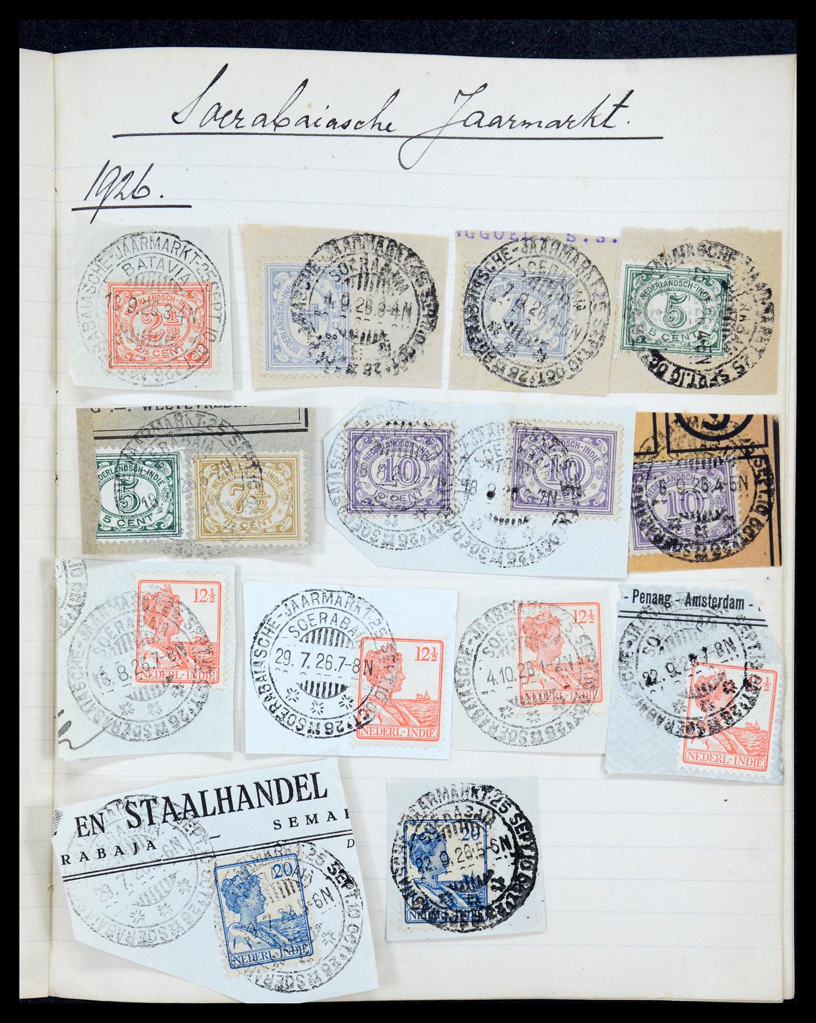 36044 028 - Postzegelverzameling 36044 Nederlands Indië 1920-1927.
