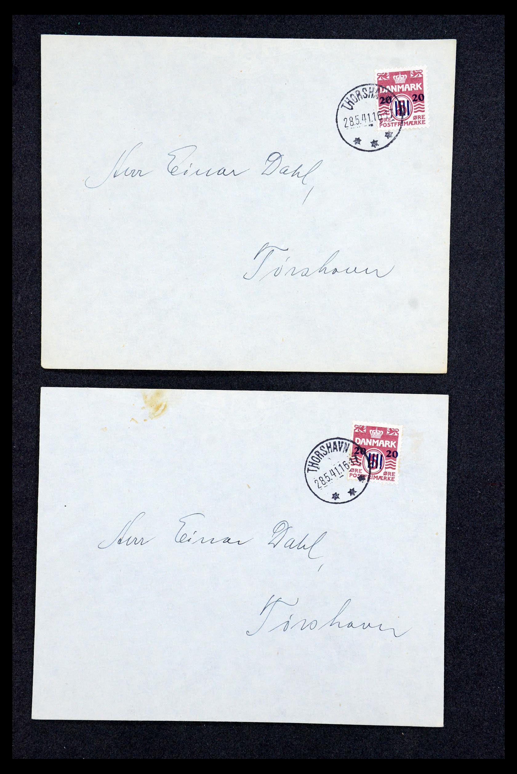 36046 005 - Postzegelverzameling 36046 Faeroer 1940-1941.