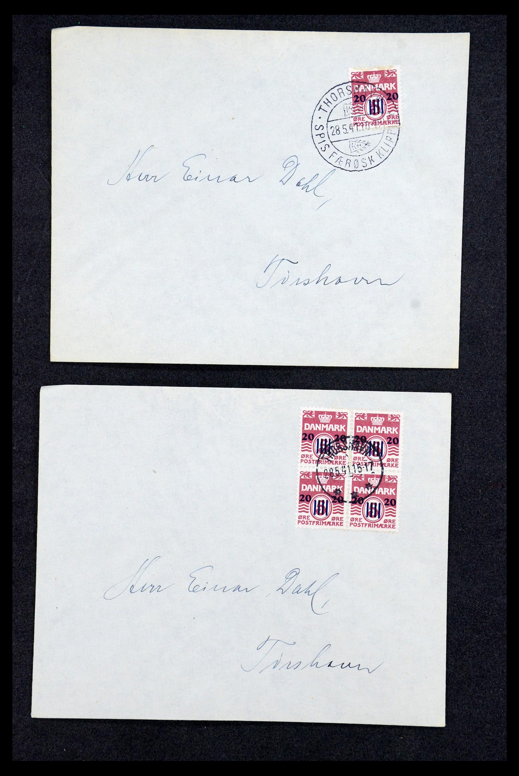 36046 007 - Postzegelverzameling 36046 Faeroer 1940-1941.