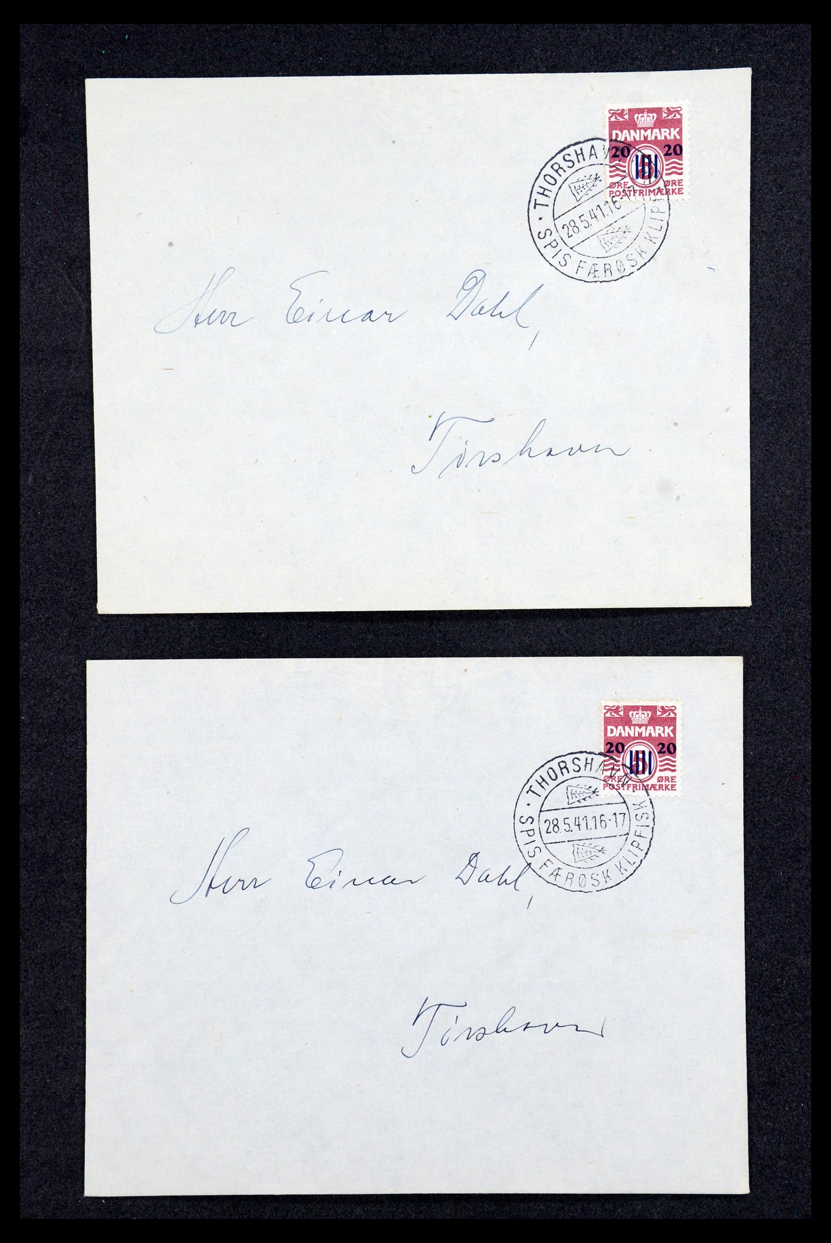 36046 012 - Postzegelverzameling 36046 Faeroer 1940-1941.
