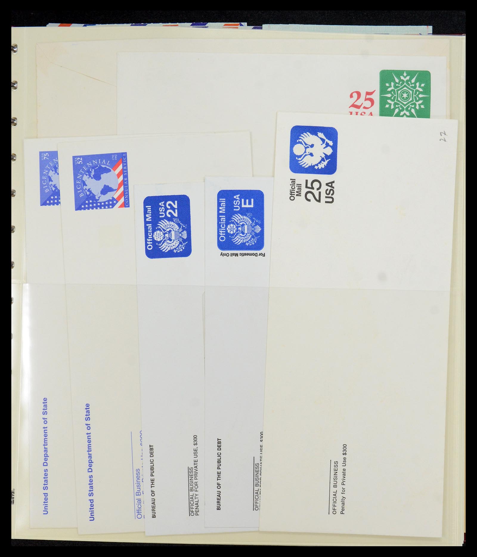 36095 002 - Postzegelverzameling 36095 USA brieven en postwaardestukken 1851-1950