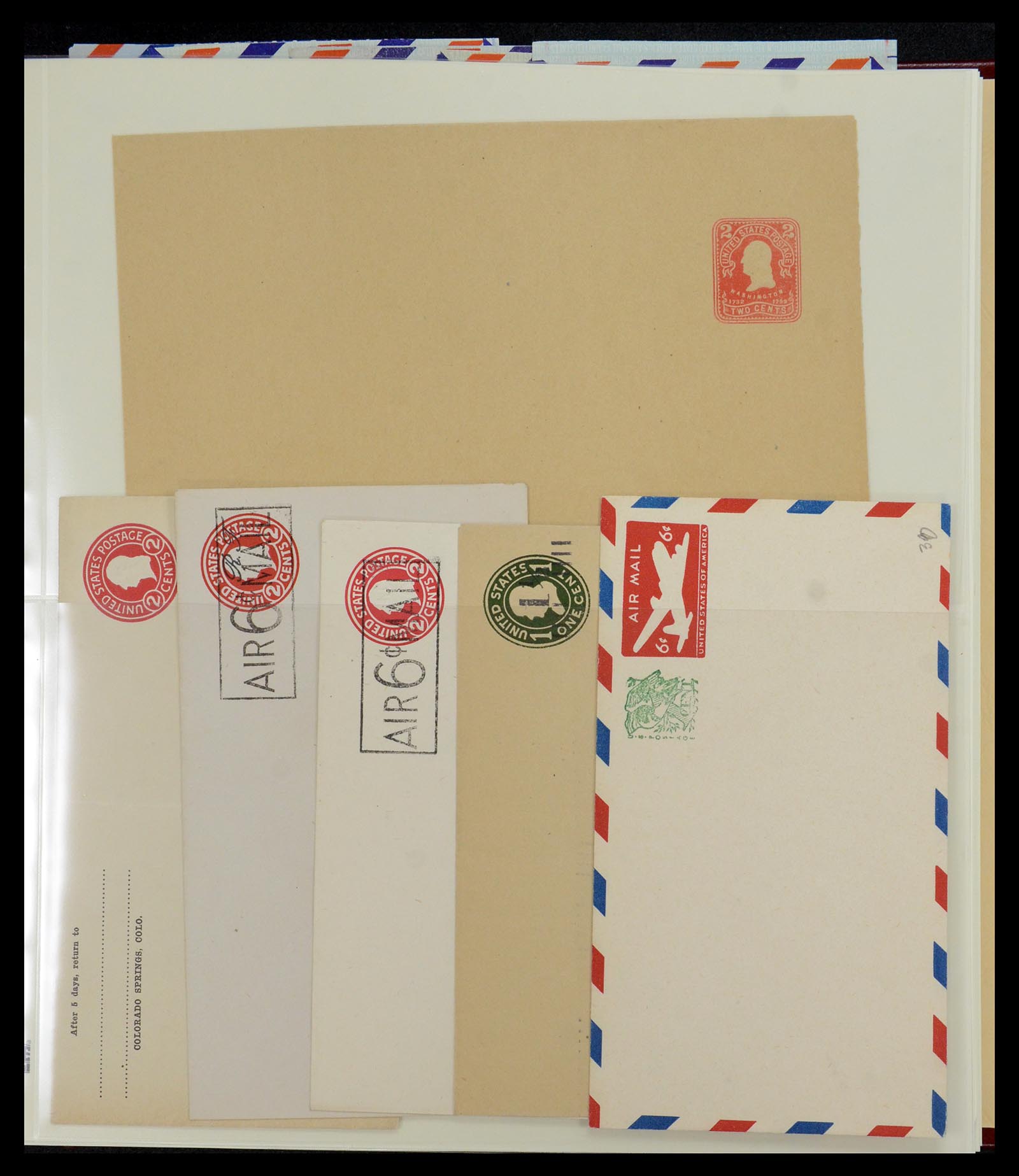 36095 006 - Stamp collection 36095 USA covers and postal stationeries 1851-1950.