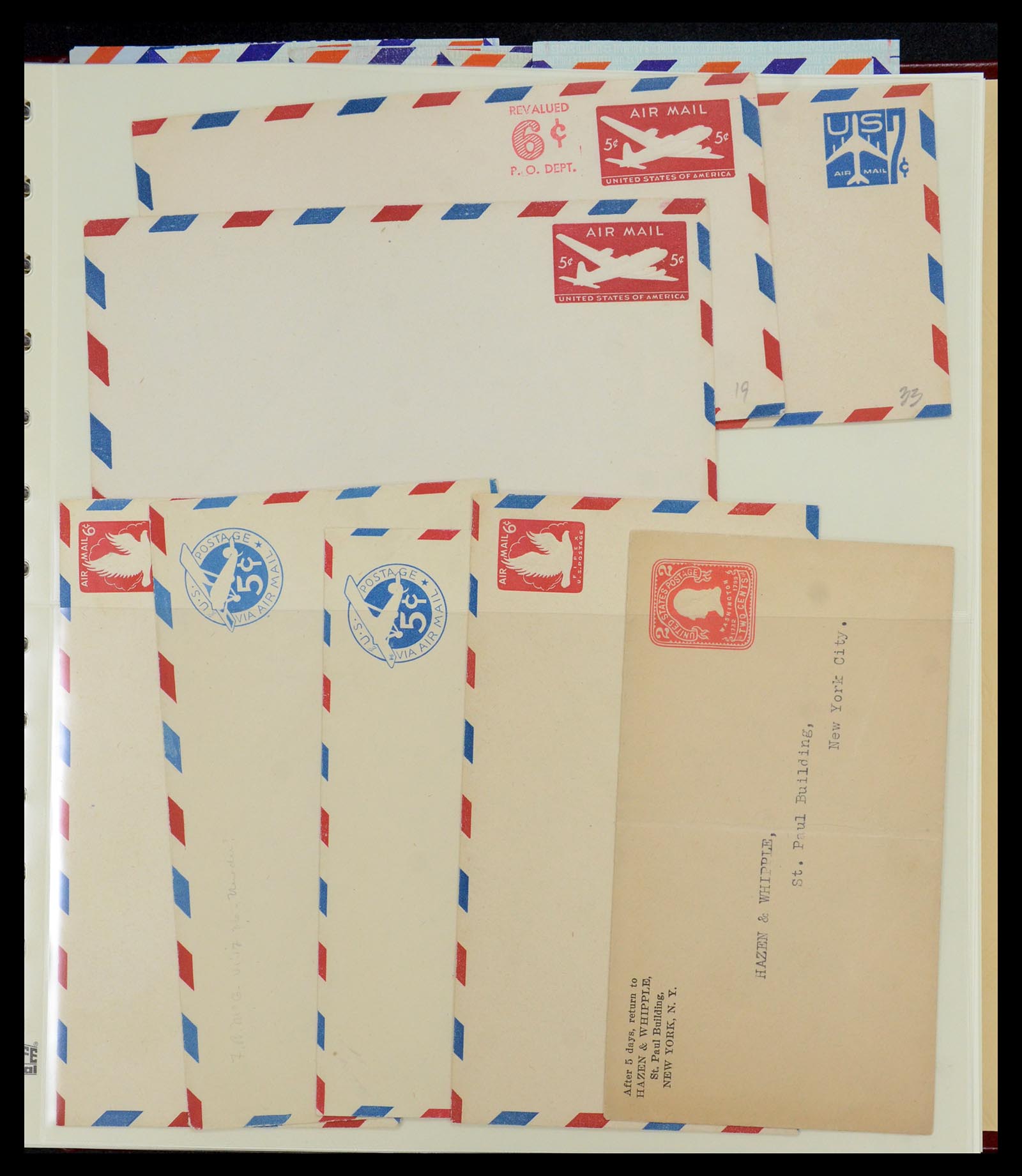 36095 008 - Postzegelverzameling 36095 USA brieven en postwaardestukken 1851-1950