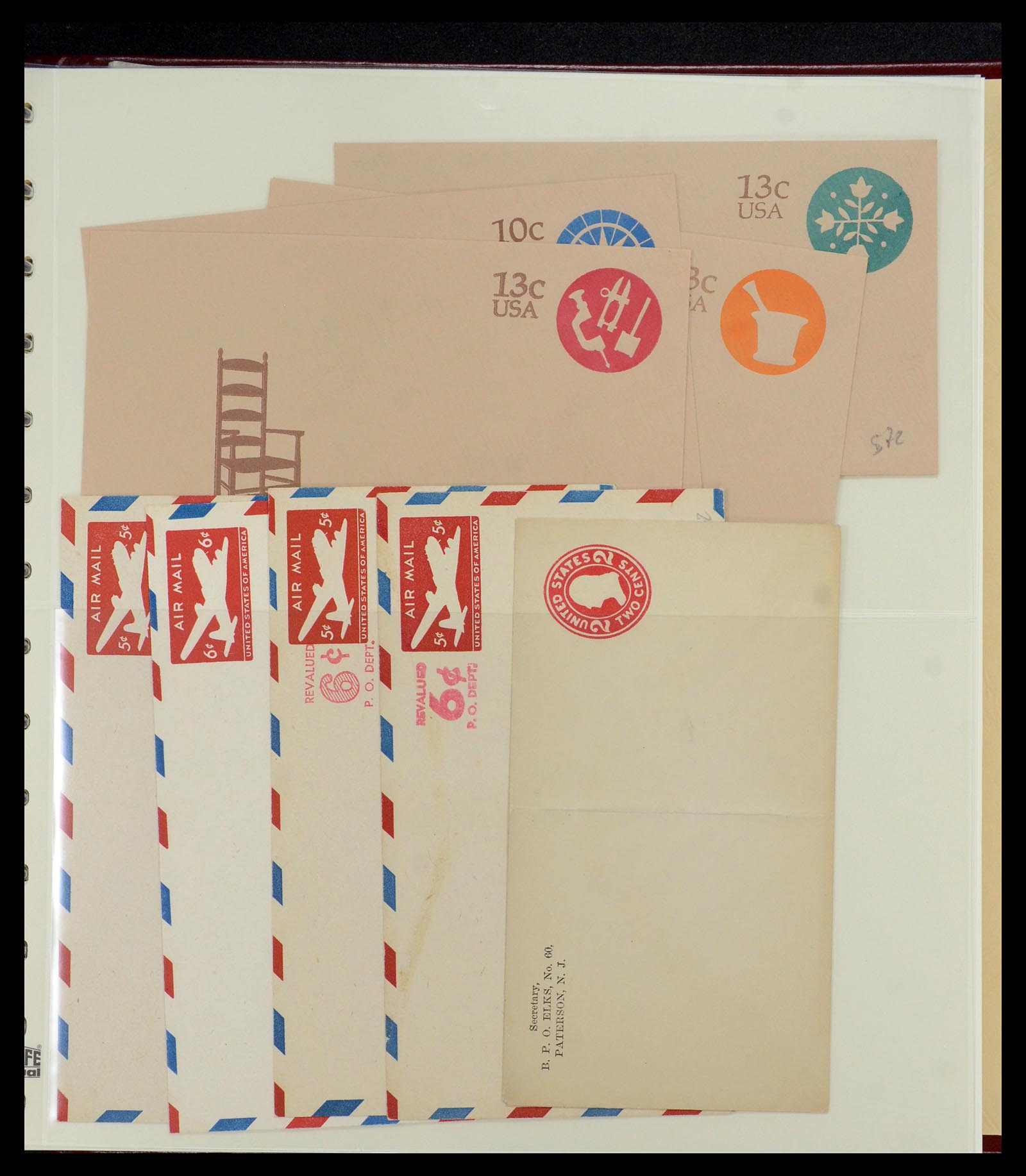 36095 010 - Postzegelverzameling 36095 USA brieven en postwaardestukken 1851-1950
