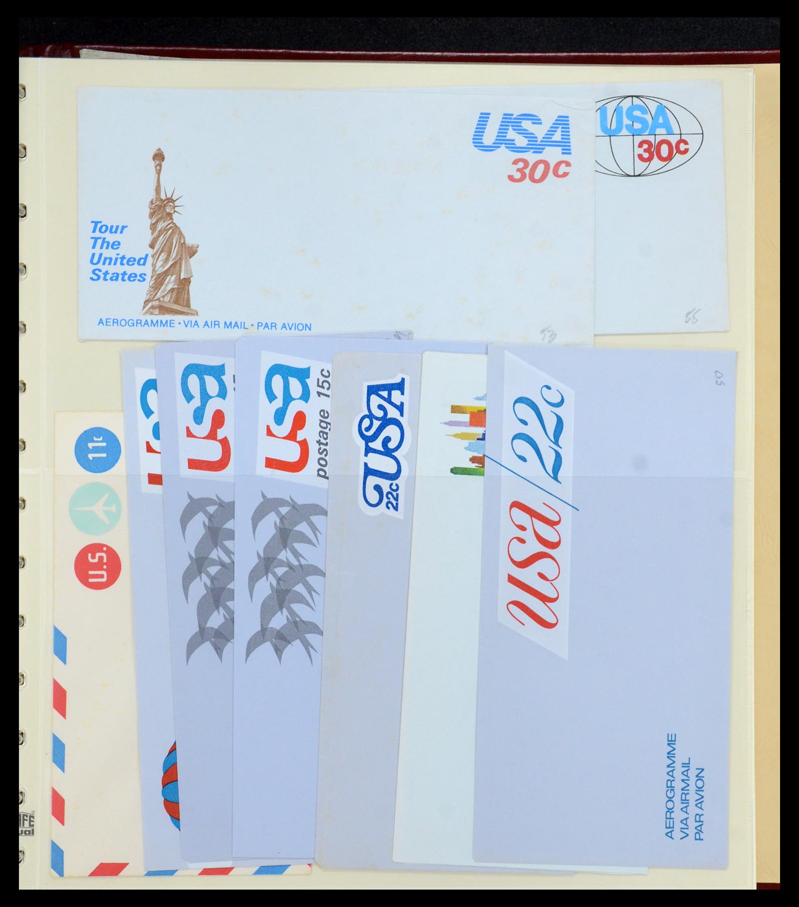 36095 014 - Postzegelverzameling 36095 USA brieven en postwaardestukken 1851-1950