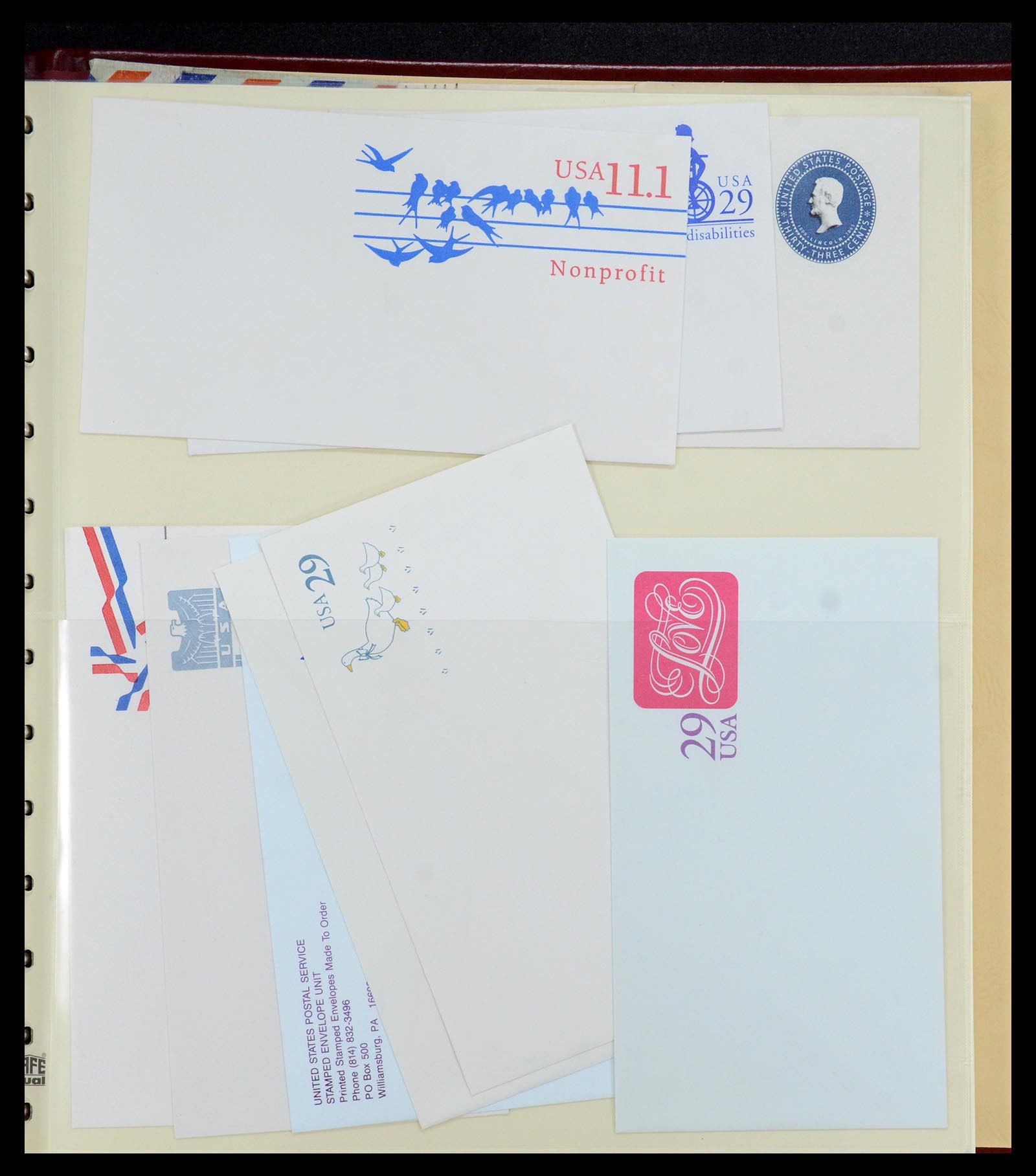 36095 019 - Postzegelverzameling 36095 USA brieven en postwaardestukken 1851-1950