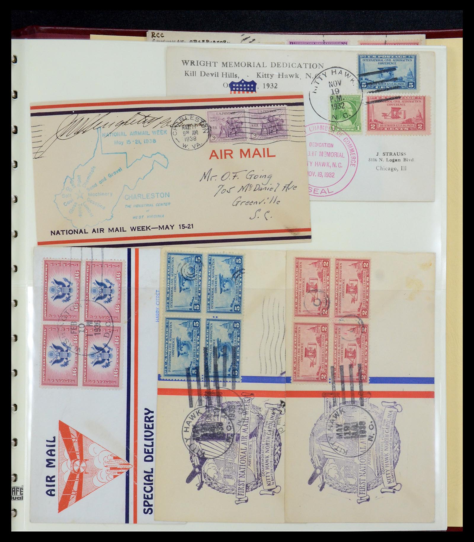 36095 051 - Postzegelverzameling 36095 USA brieven en postwaardestukken 1851-1950