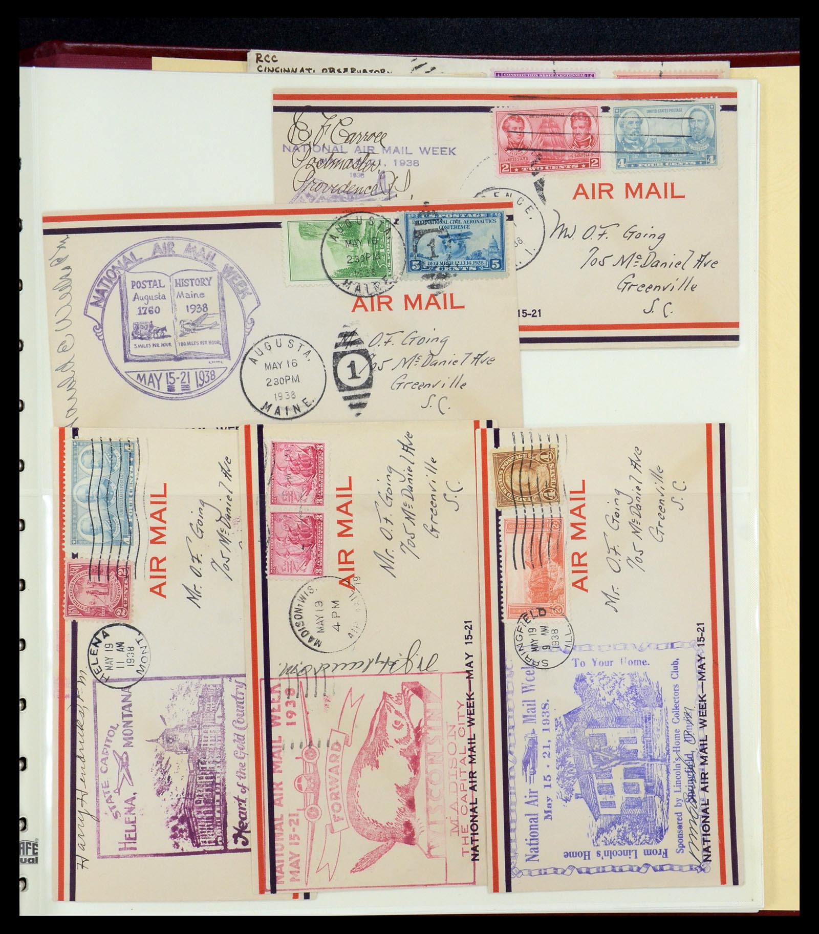 36095 056 - Postzegelverzameling 36095 USA brieven en postwaardestukken 1851-1950
