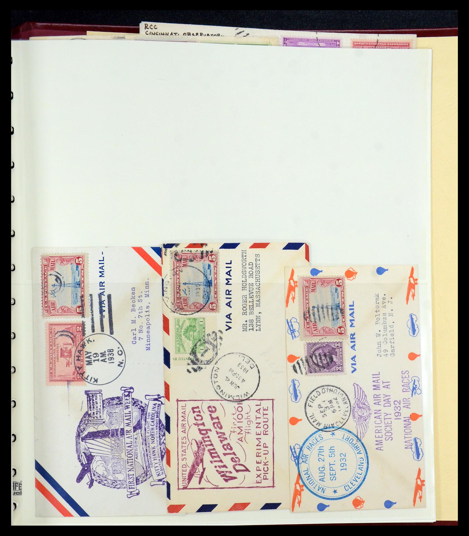 36095 061 - Postzegelverzameling 36095 USA brieven en postwaardestukken 1851-1950