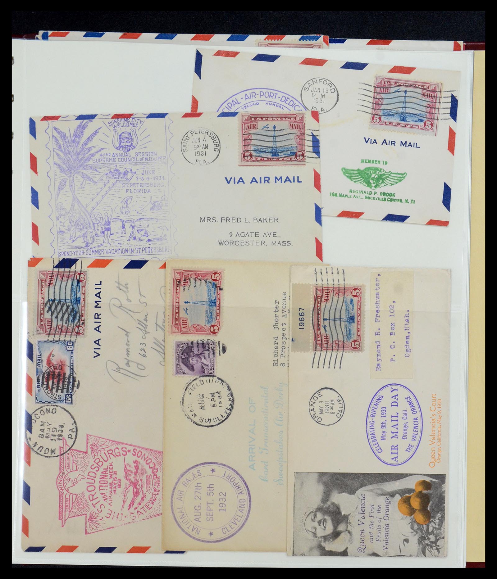36095 072 - Postzegelverzameling 36095 USA brieven en postwaardestukken 1851-1950