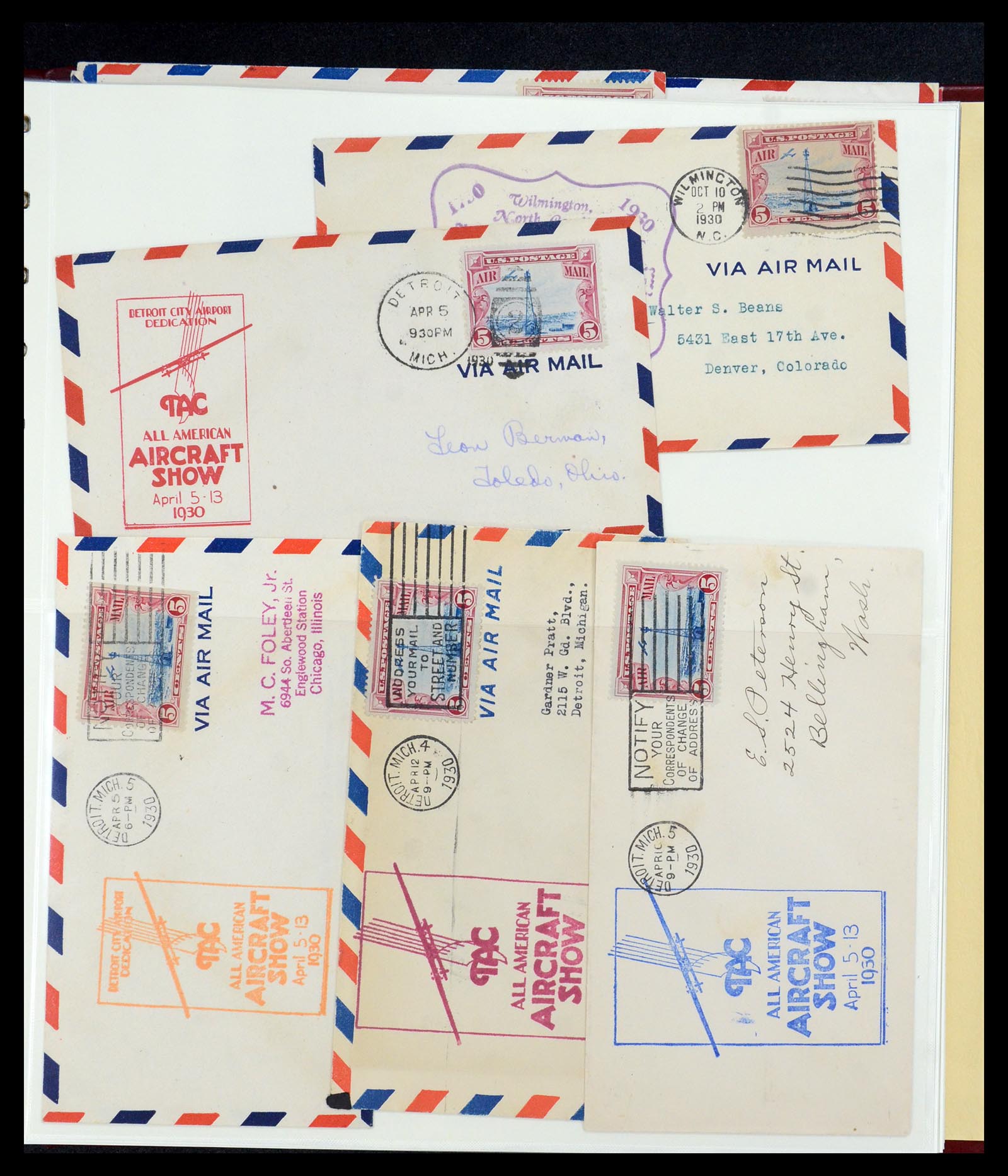 36095 073 - Postzegelverzameling 36095 USA brieven en postwaardestukken 1851-1950